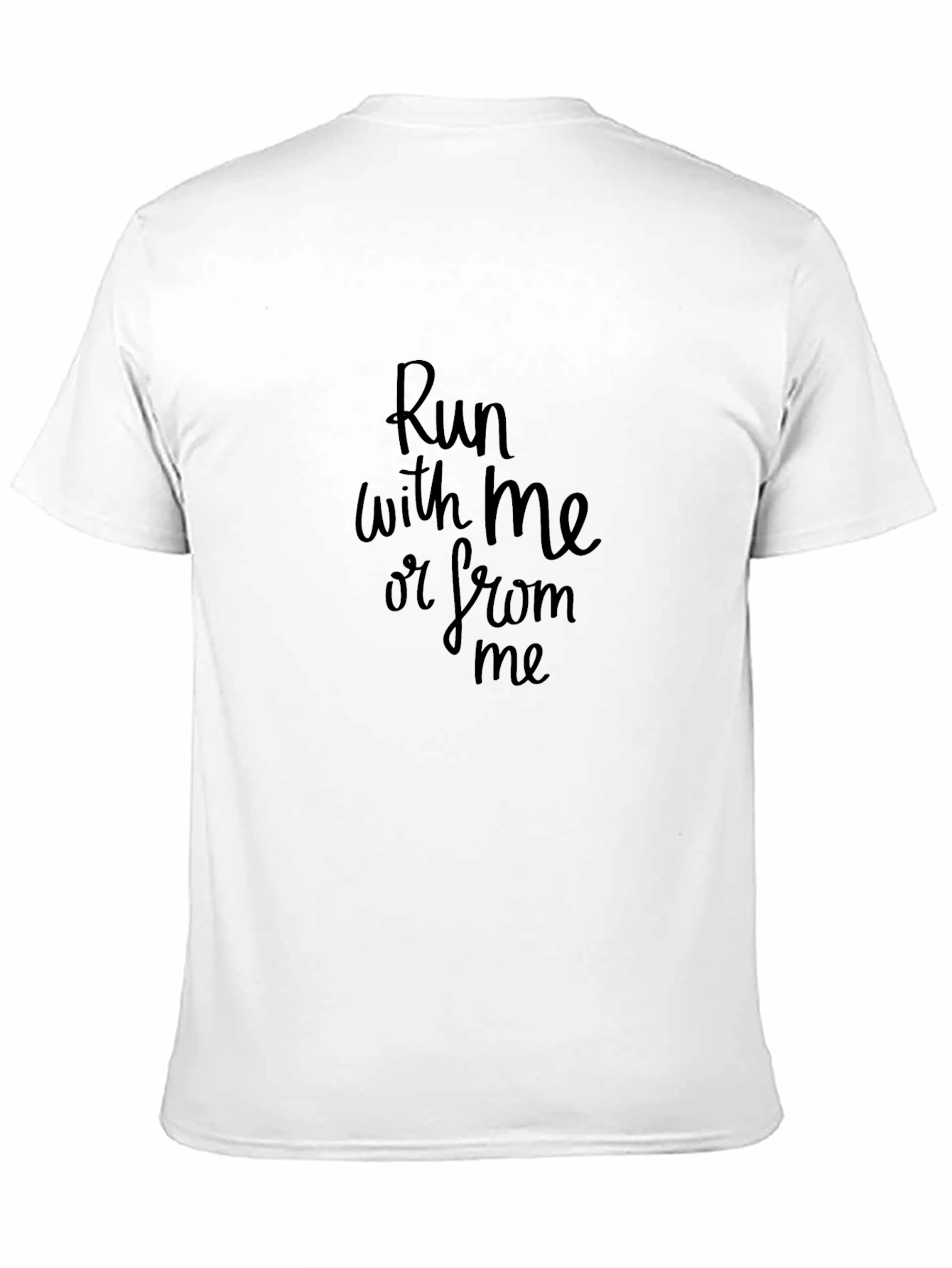 Run With Me Tee - Black Graphic T-Shirt