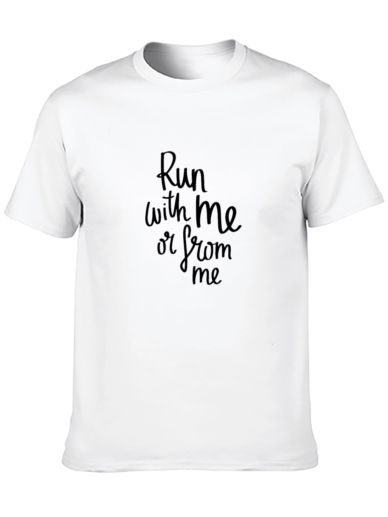 Run With Me Tee - Black Graphic T-Shirt