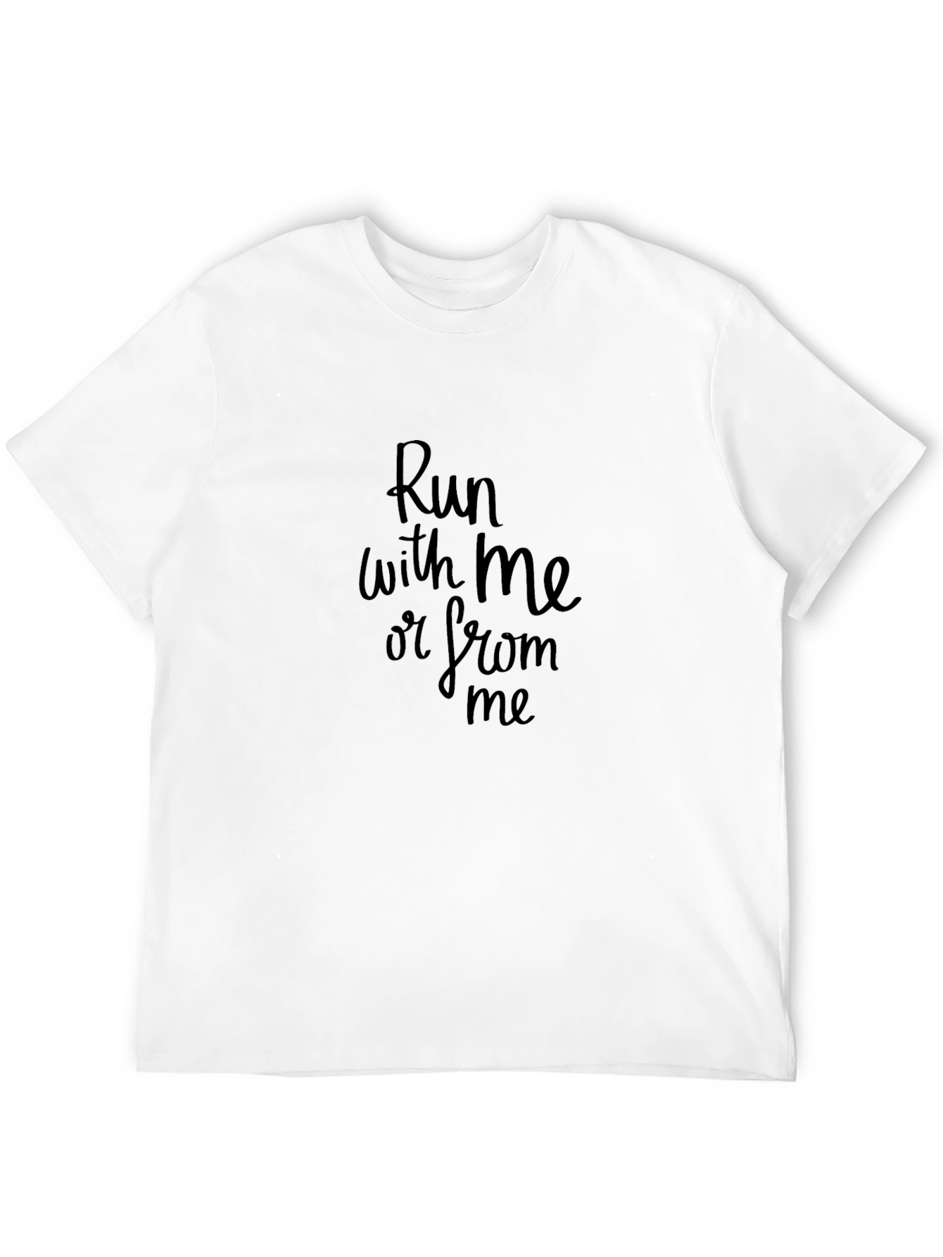 Run With Me Tee - Black Graphic T-Shirt