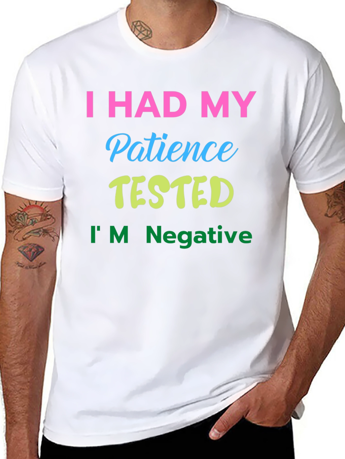 I Had My Patience Tested Black Tee