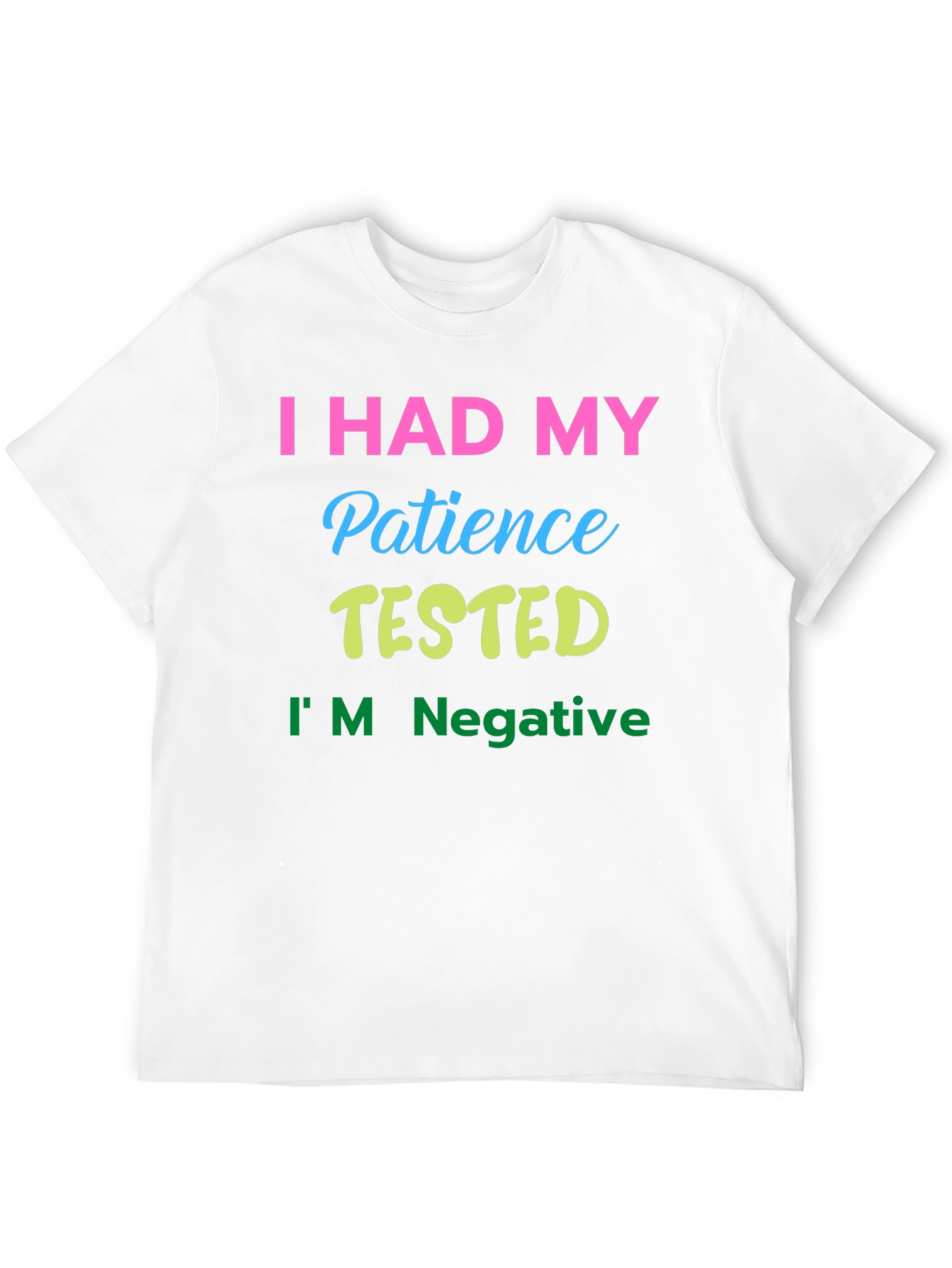 I Had My Patience Tested Black Tee