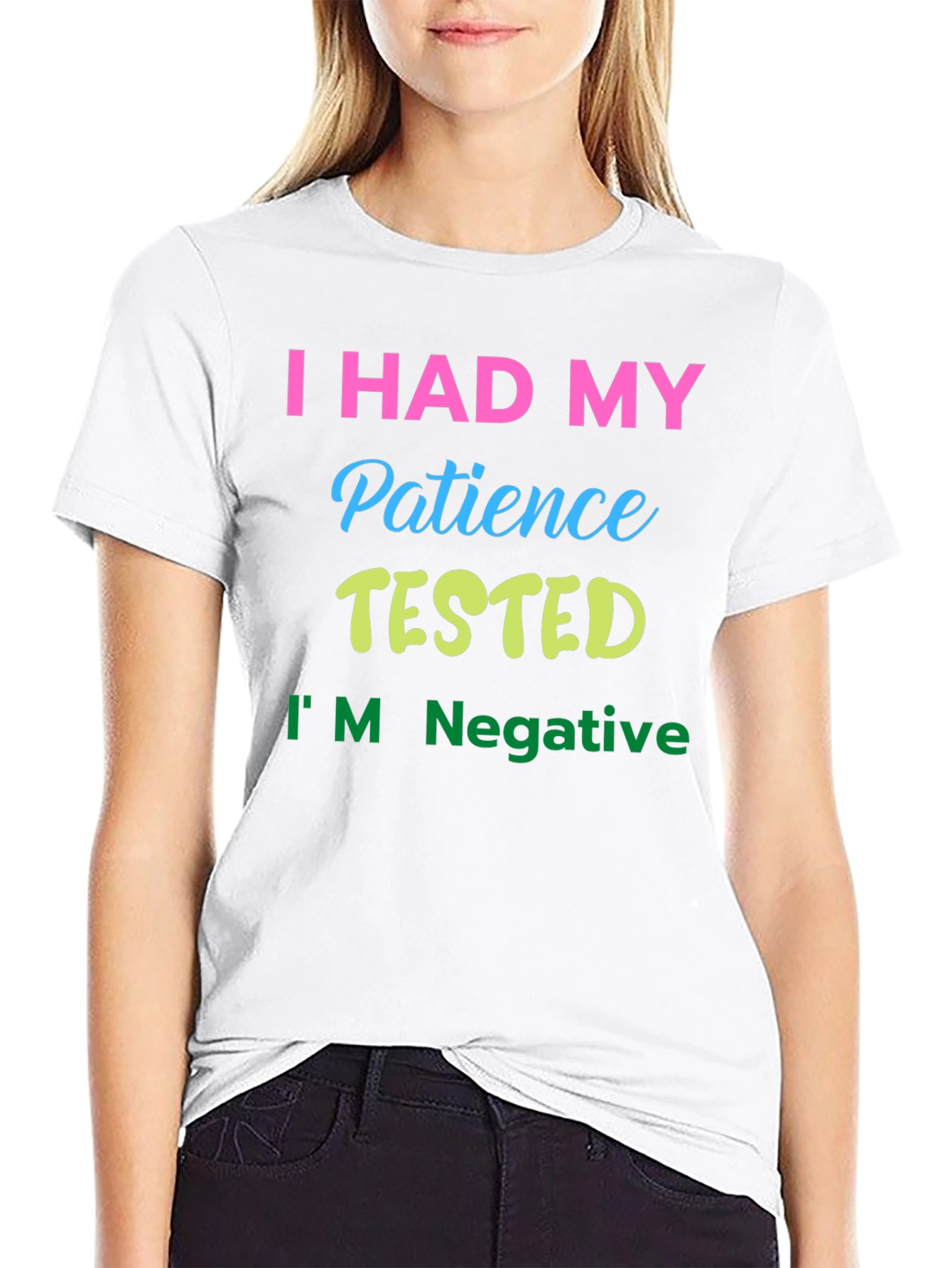 I Had My Patience Tested Black Tee