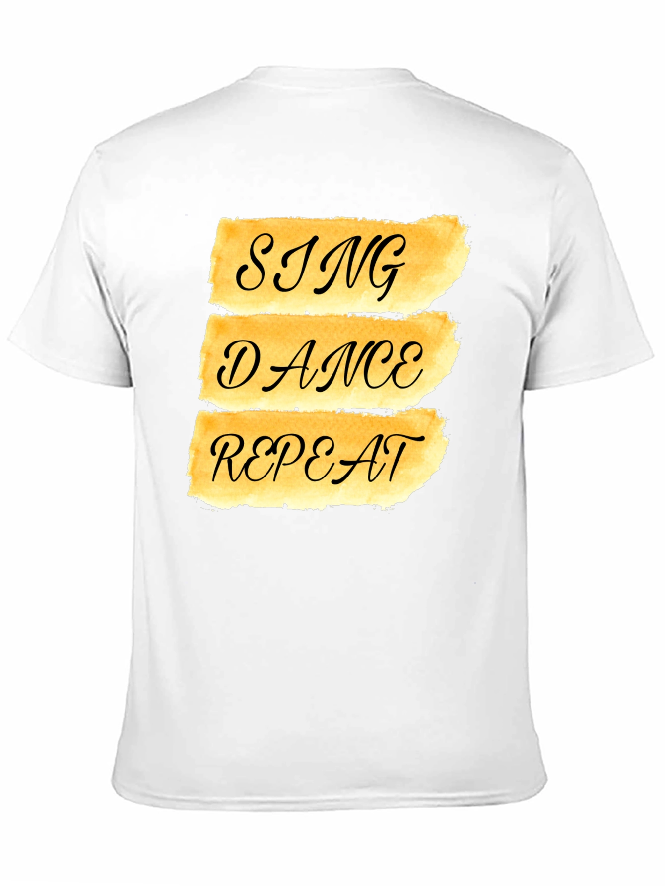 Sing Dance Repeat Graphic Tee - Black