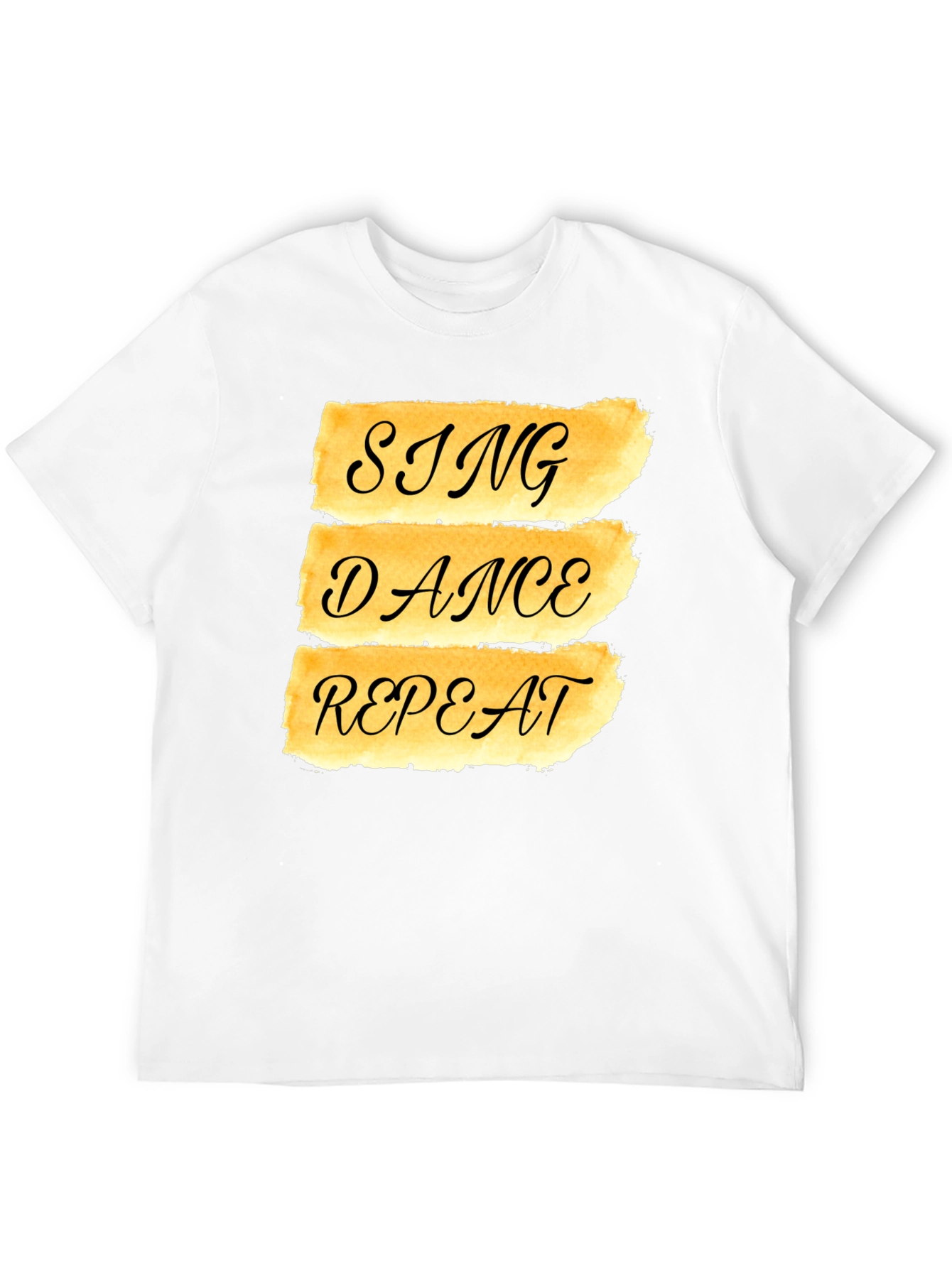 Sing Dance Repeat Graphic Tee - Black