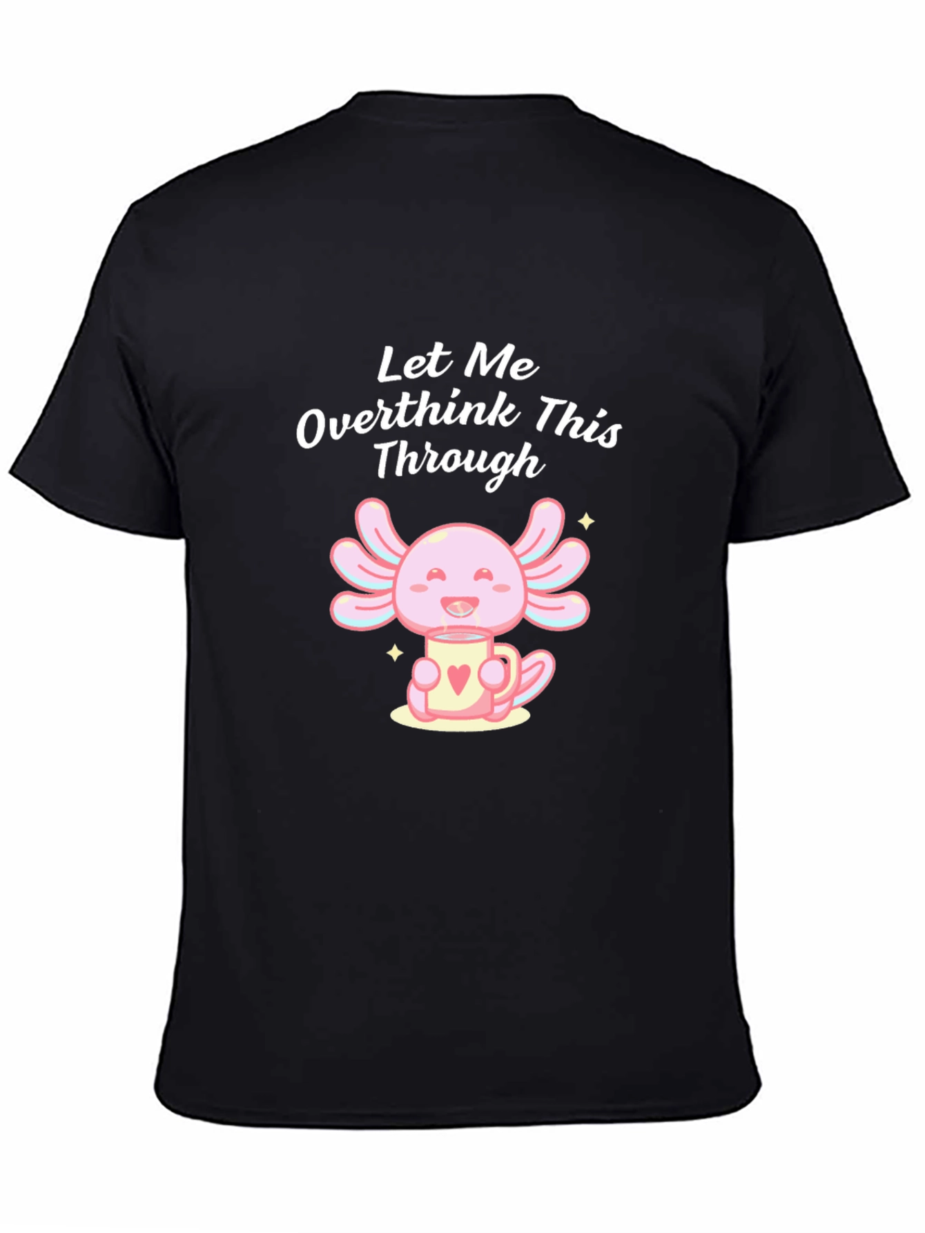 Overthink Axolotl Graphic Tee - Trendy Unisex Shirt