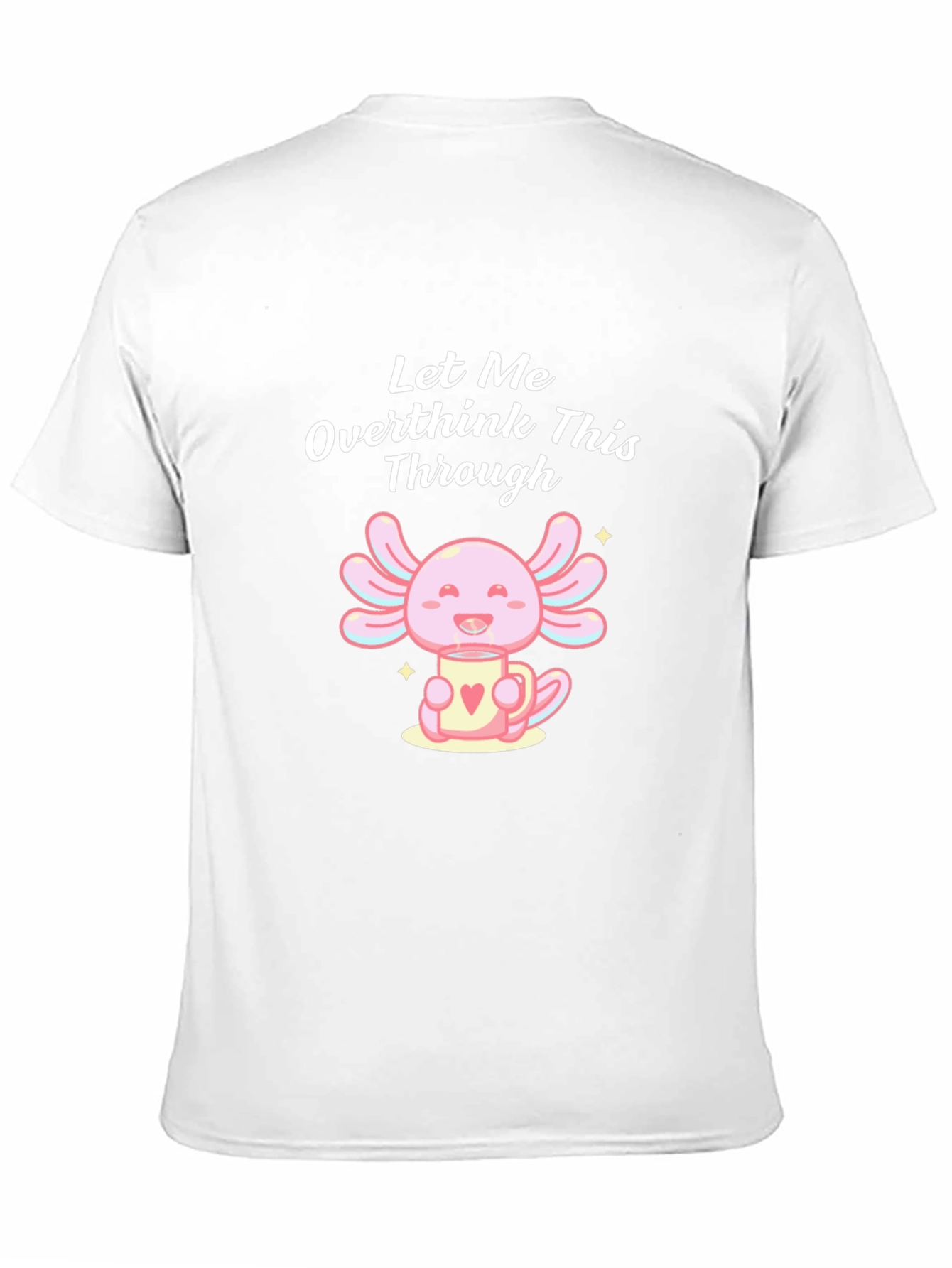 Overthink Axolotl Graphic Tee - Trendy Unisex Shirt