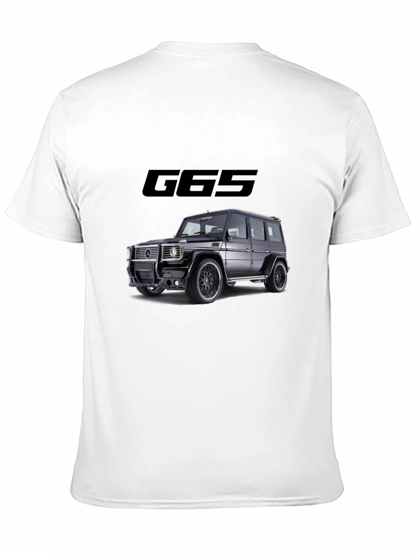 G65 Black Graphic Tee - Car Enthusiast Style