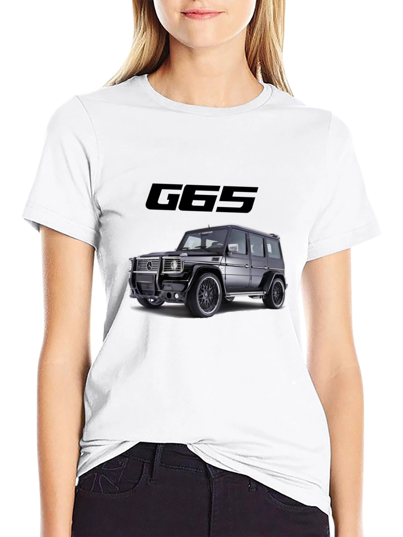 G65 Black Graphic Tee - Car Enthusiast Style