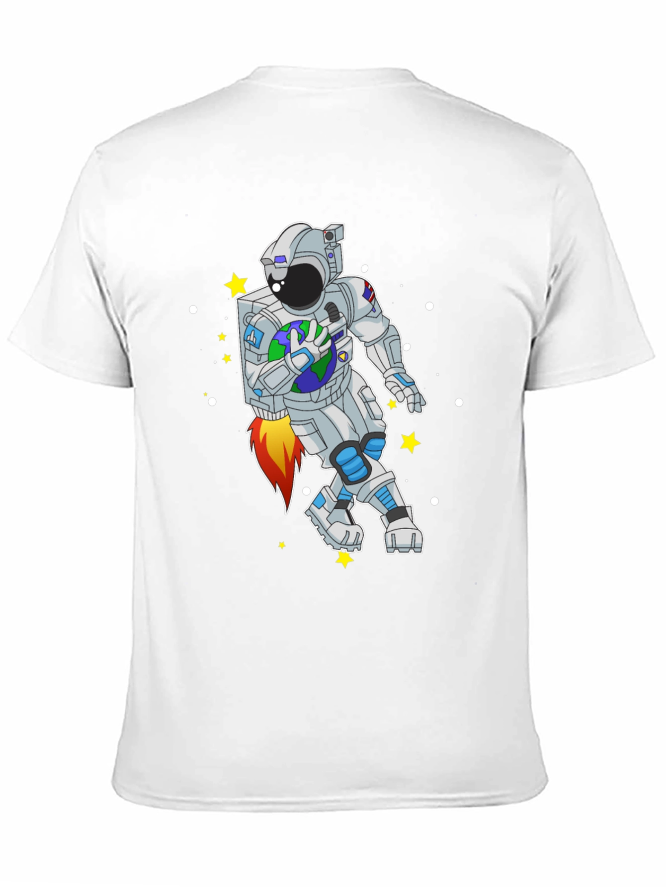 Astronaut Earth T-Shirt - Space Adventure Tee