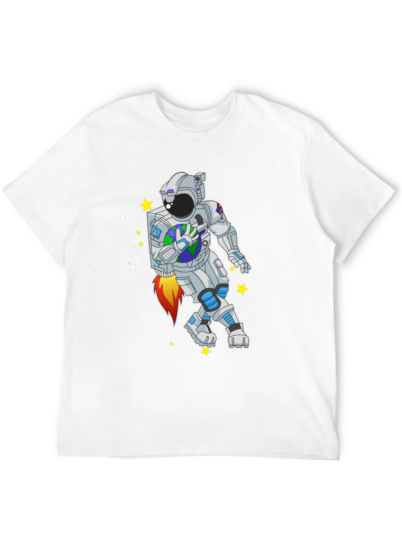 Astronaut Earth T-Shirt - Space Adventure Tee