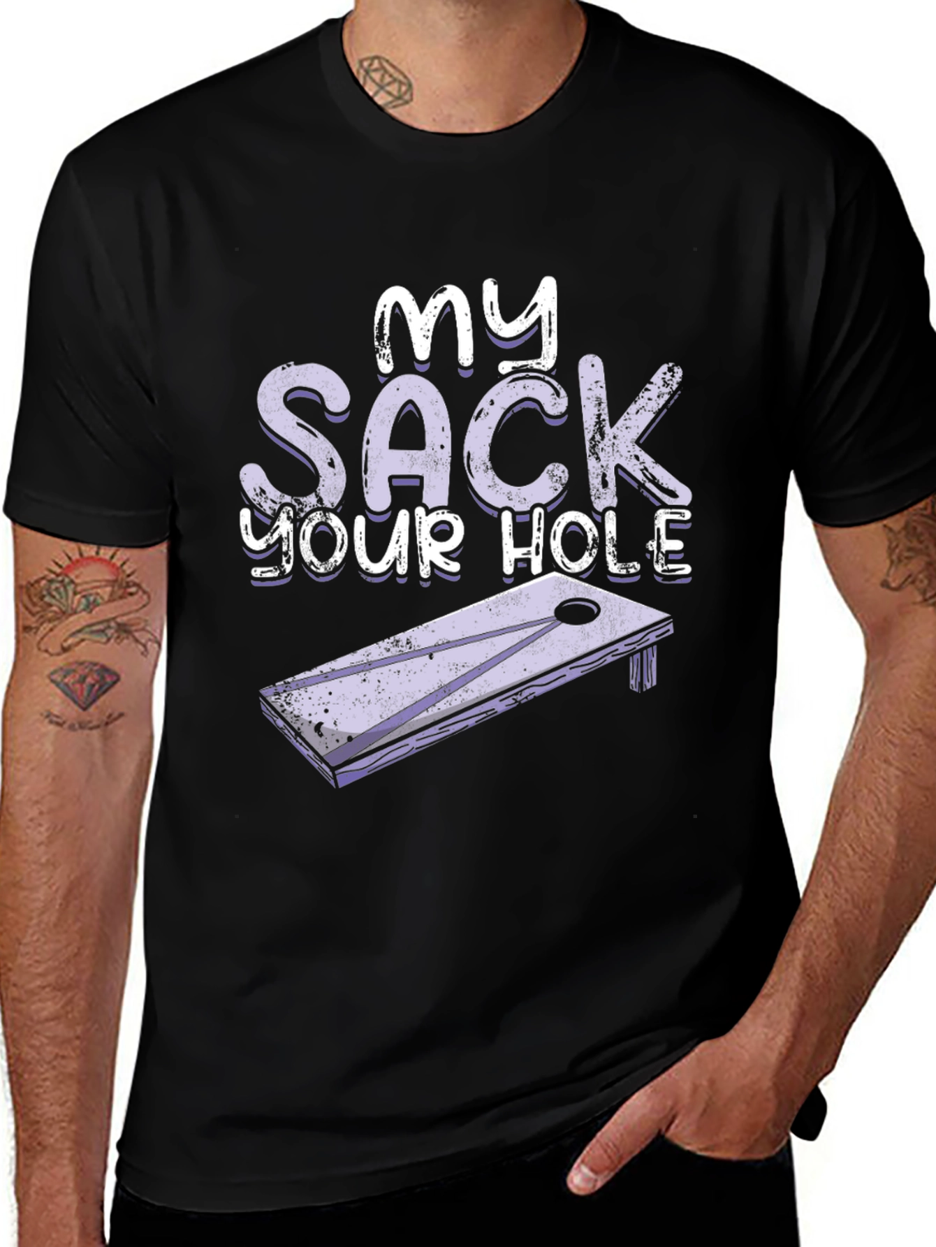 My Sack Your Hole Cornhole T-Shirt