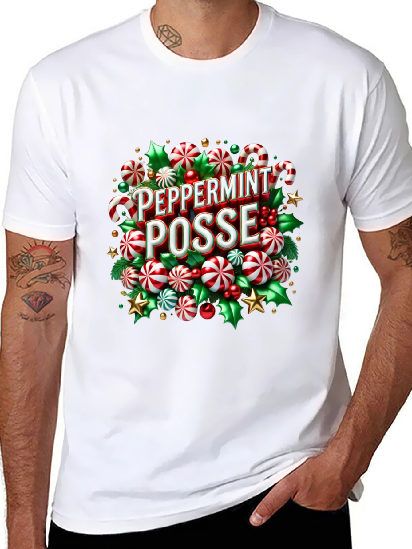 Peppermint Posse Holiday Graphic Tee