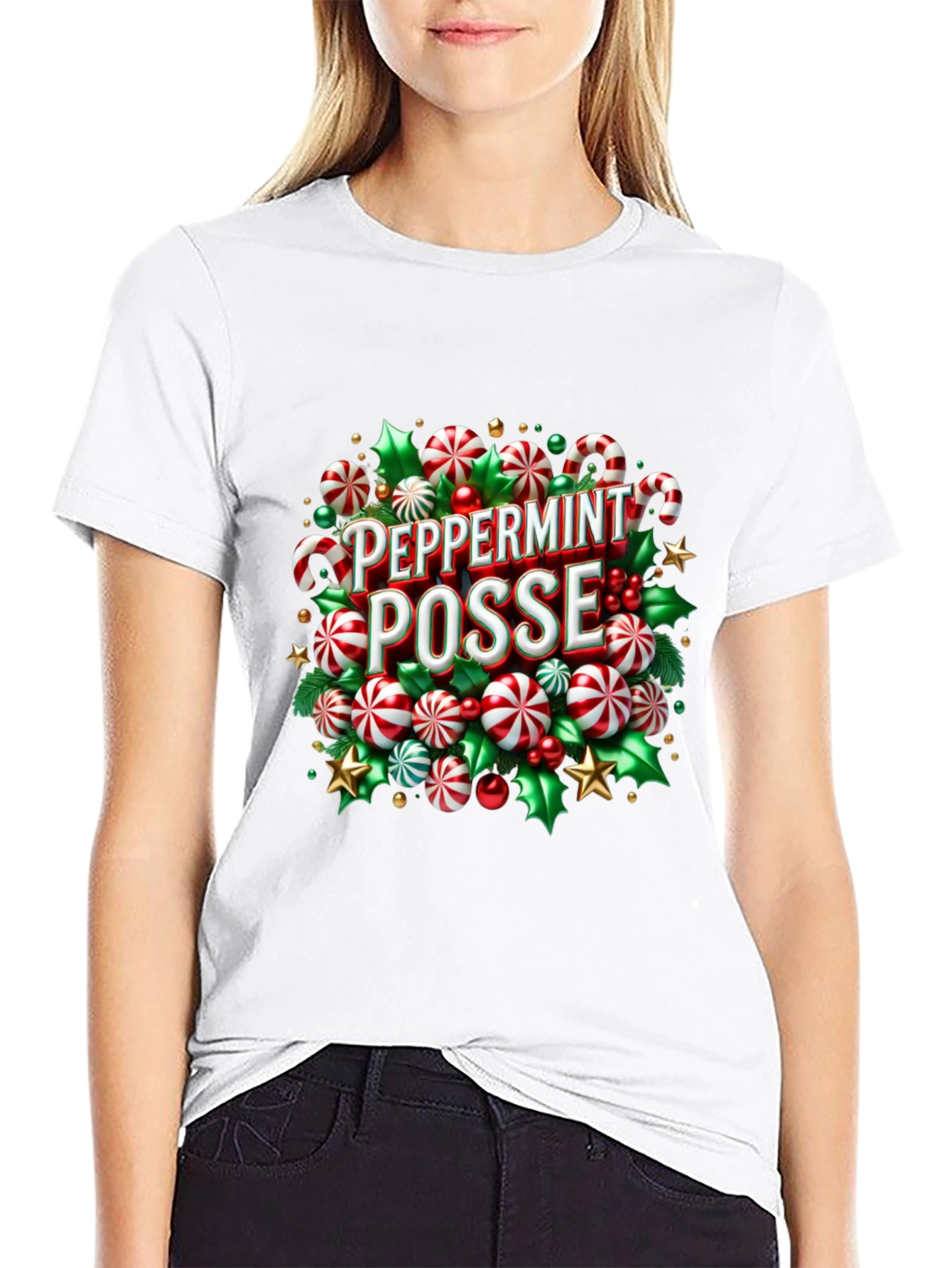 Peppermint Posse Holiday Graphic Tee