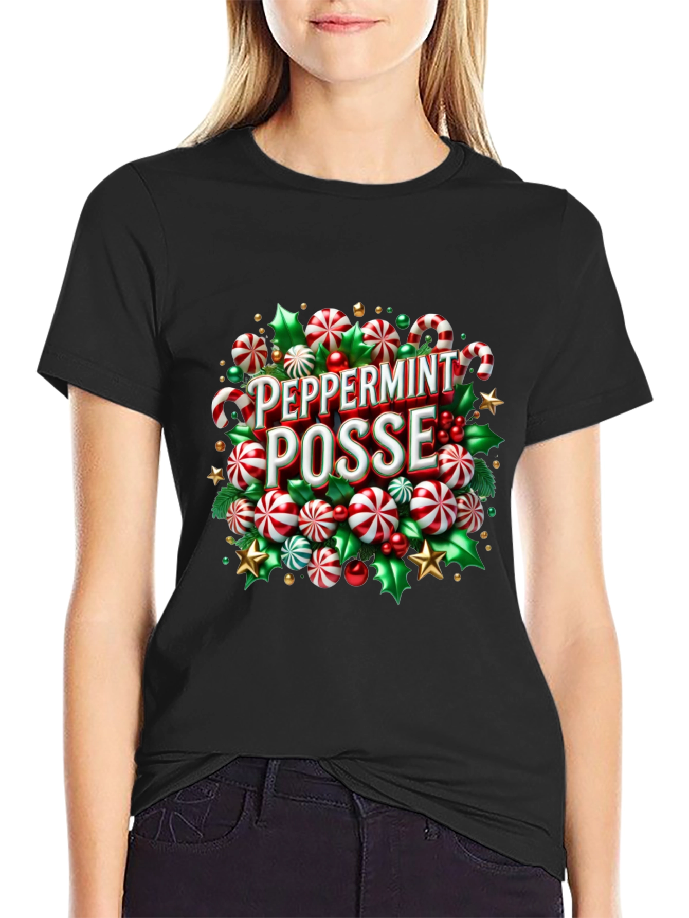 Peppermint Posse Holiday Graphic Tee