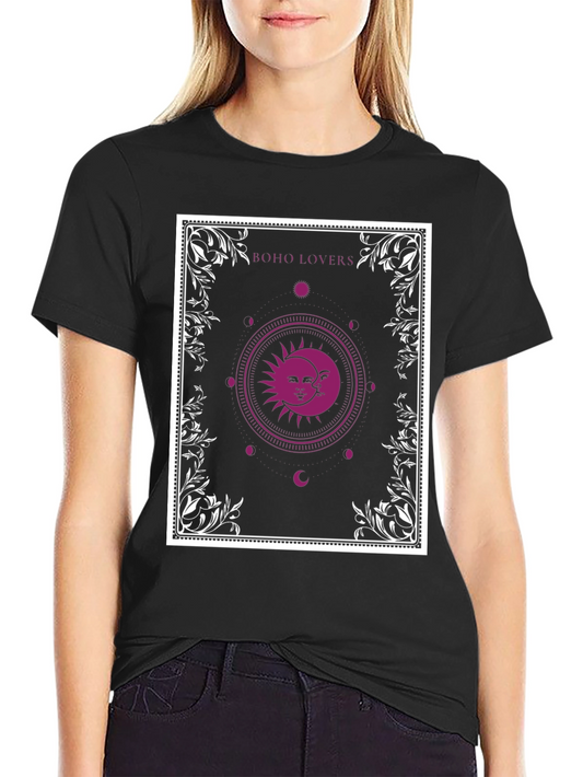 Boho Lovers Sun and Moon Graphic Tee