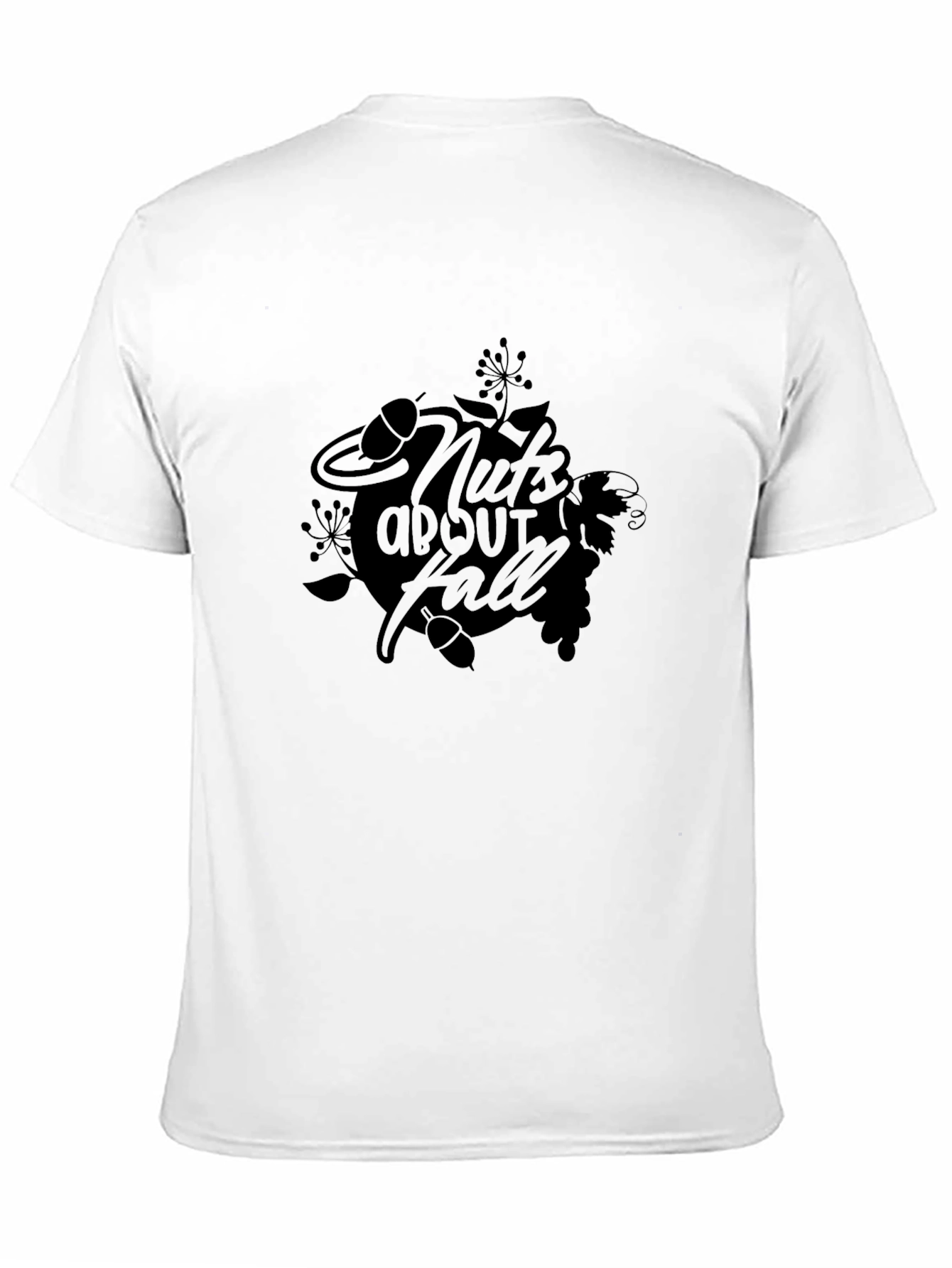 Nuts About Fall Black Graphic Tee