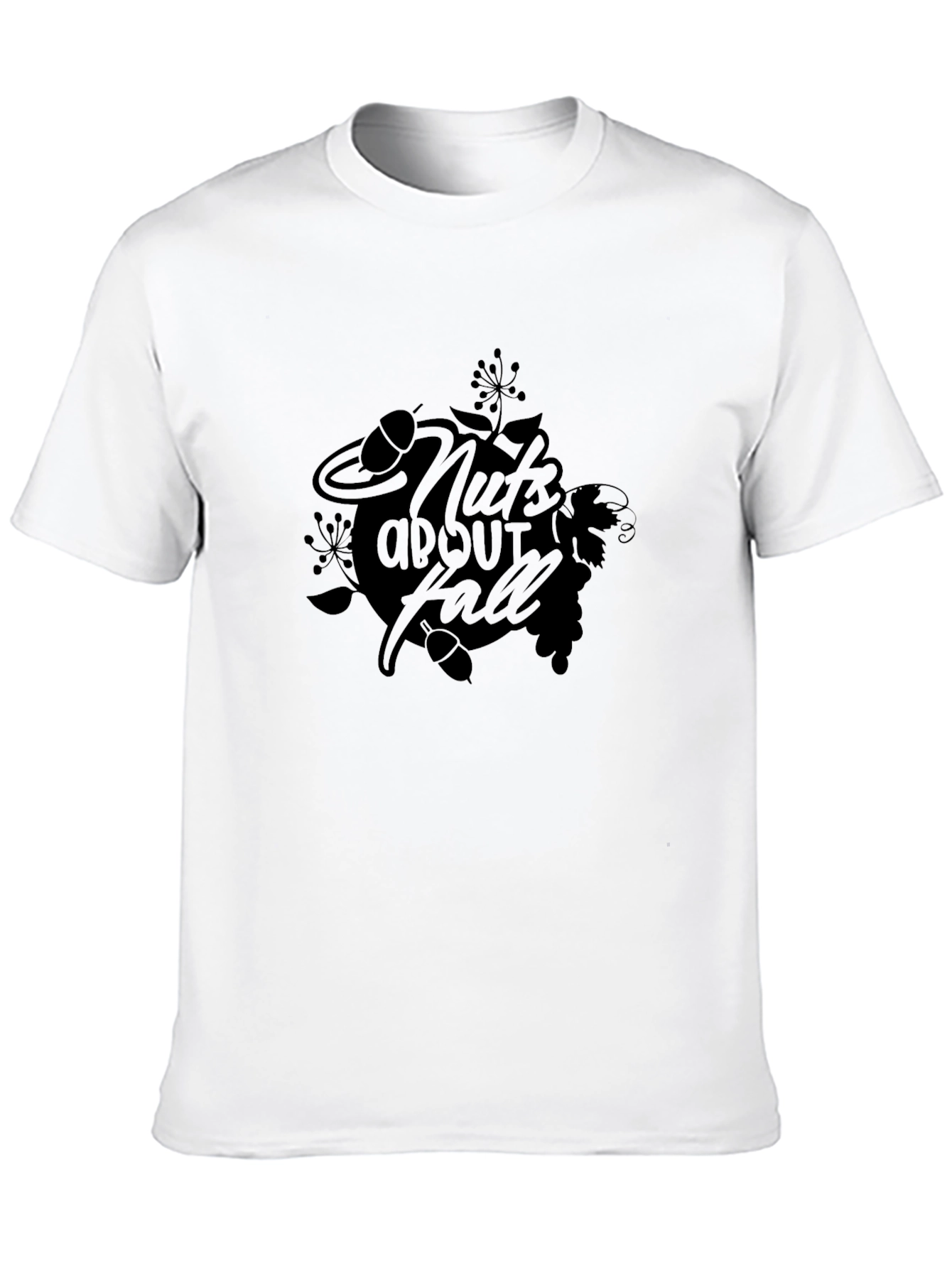 Nuts About Fall Black Graphic Tee