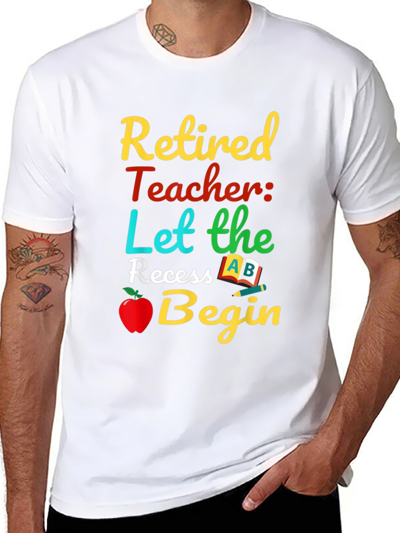 Retired Teacher Graphic T-Shirt