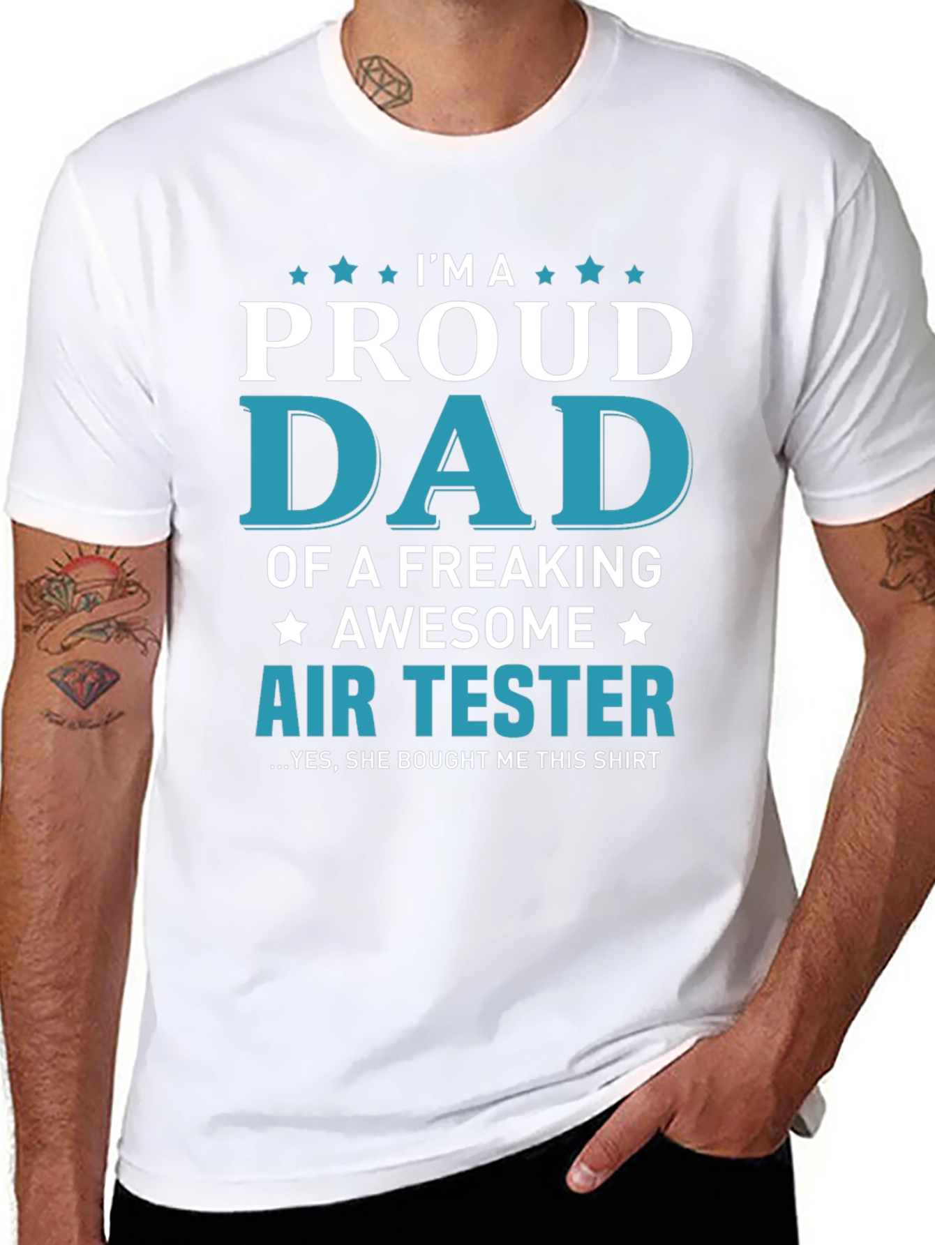 Proud Dad Air Tester Graphic Tee