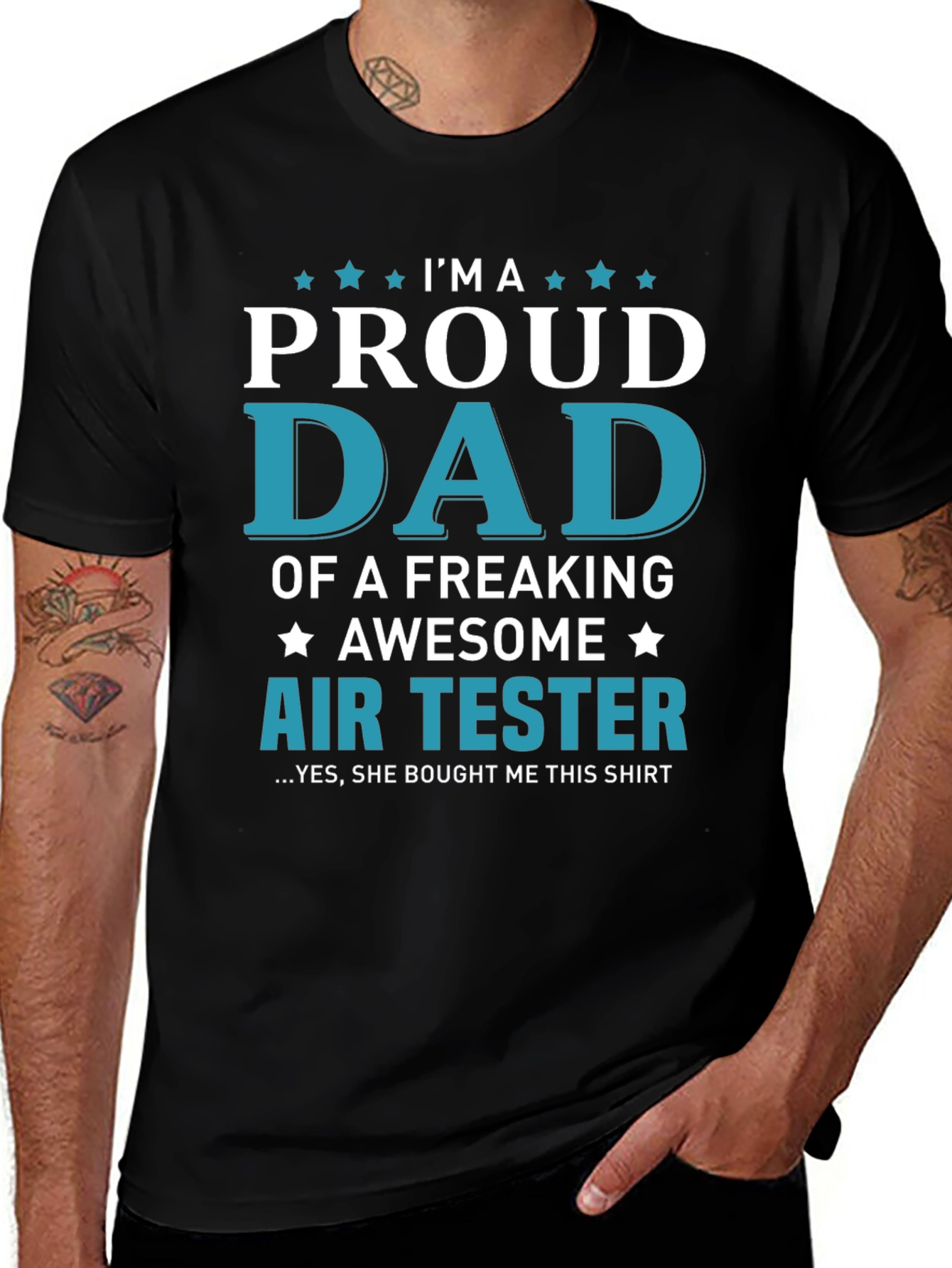 Proud Dad Air Tester Graphic Tee