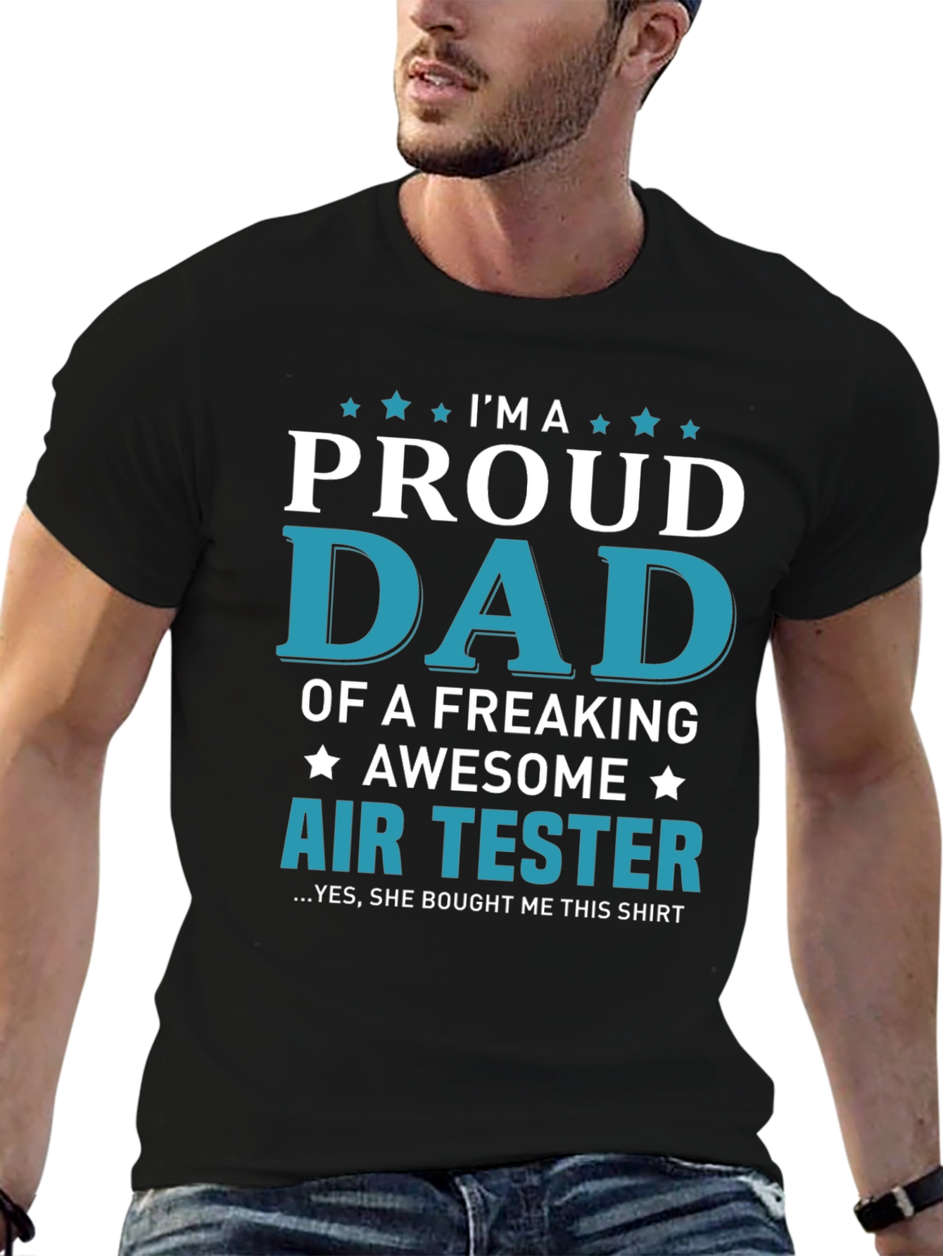 Proud Dad Air Tester Graphic Tee
