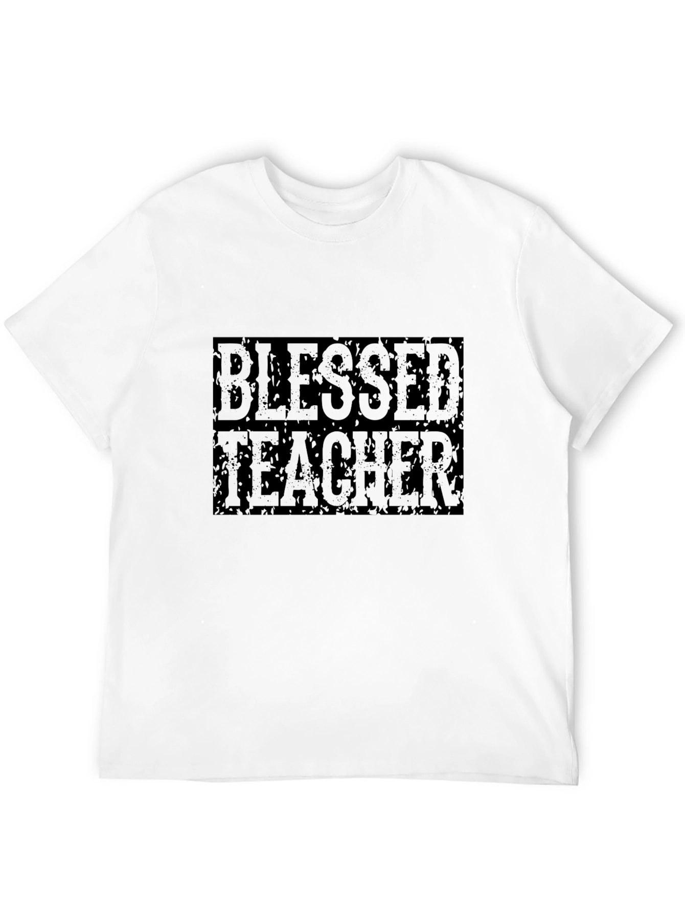 Blessed Teacher Graphic Tee - Black Cotton T-Shirt