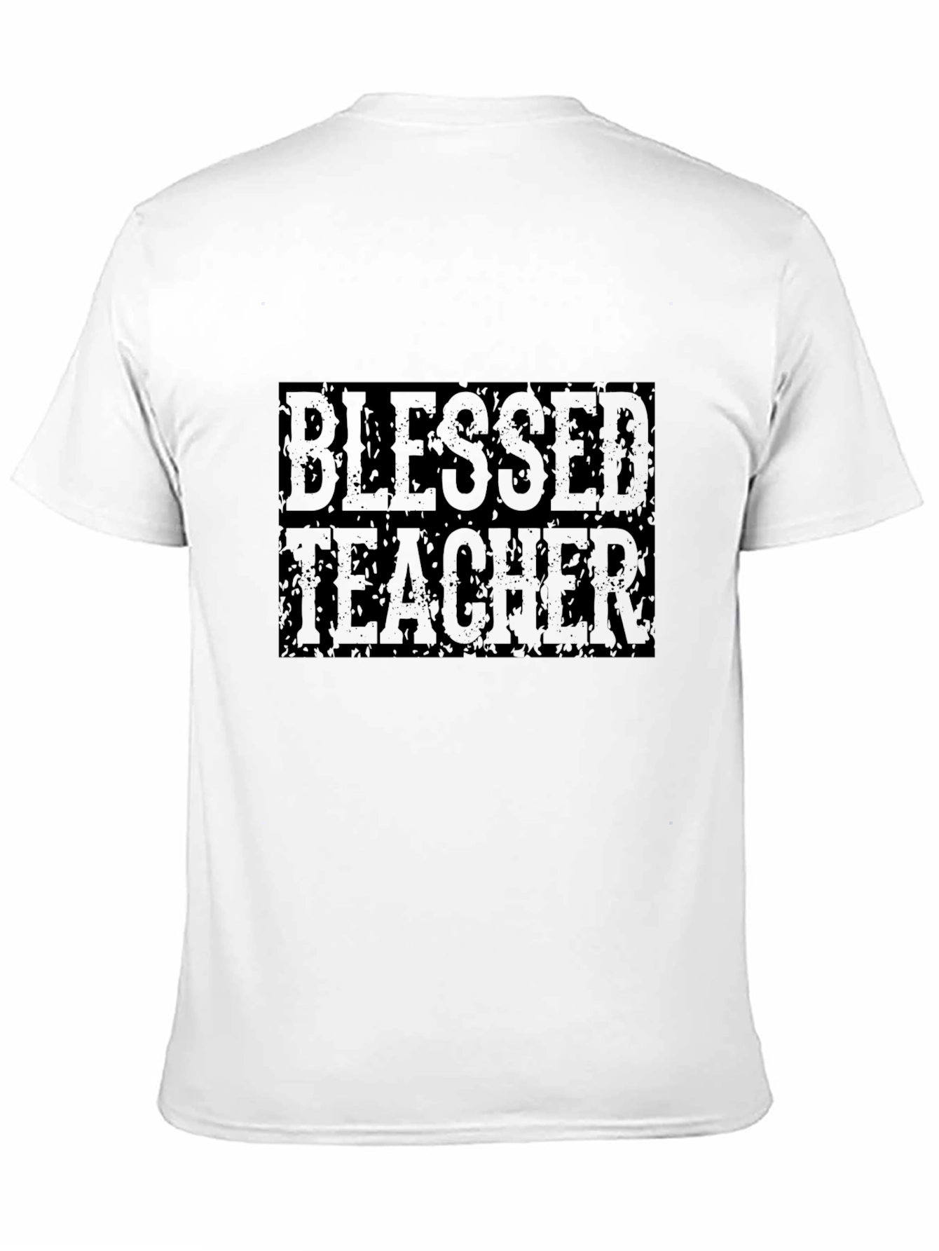 Blessed Teacher Graphic Tee - Black Cotton T-Shirt