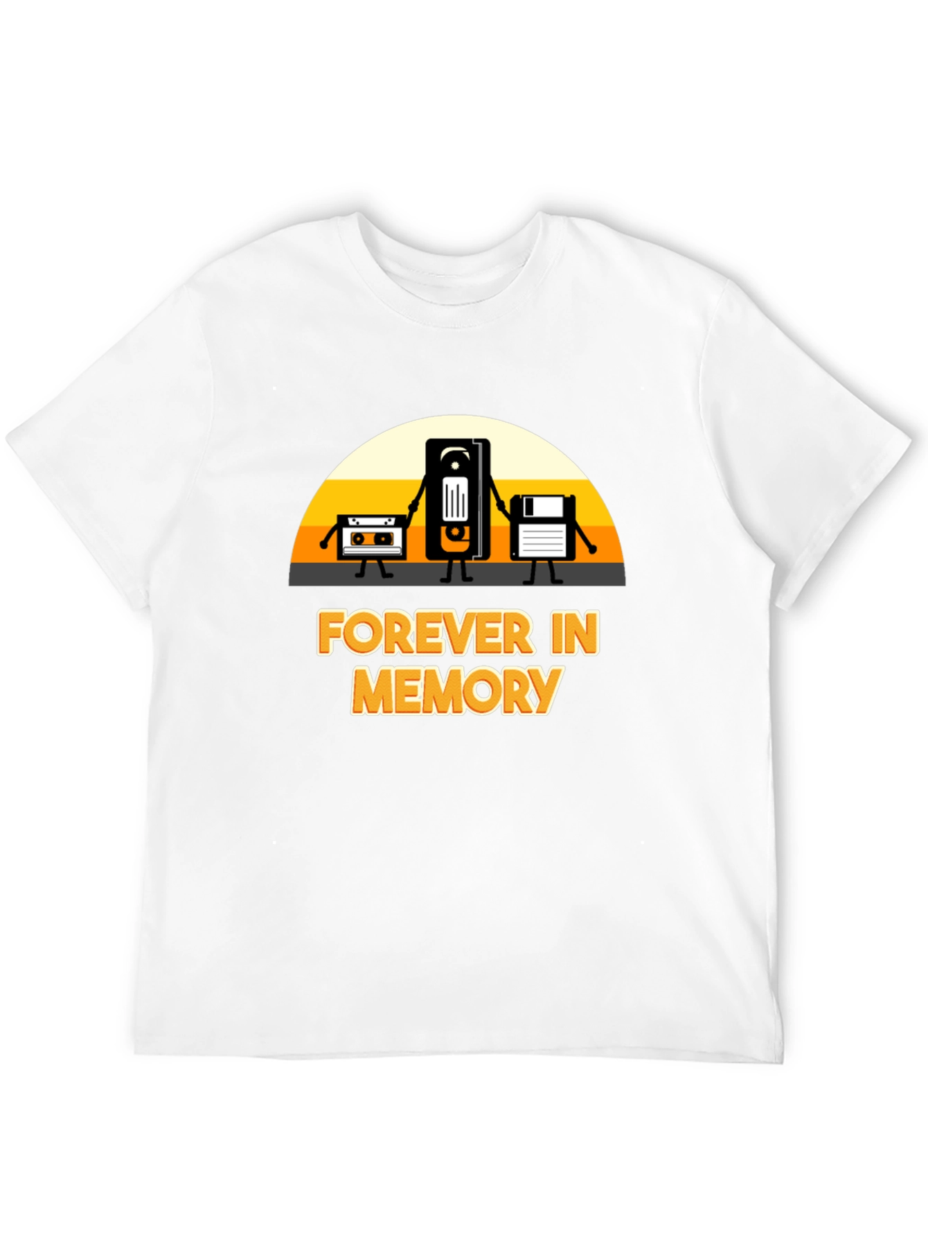 Forever in Memory T-Shirt: Retro Tech Design