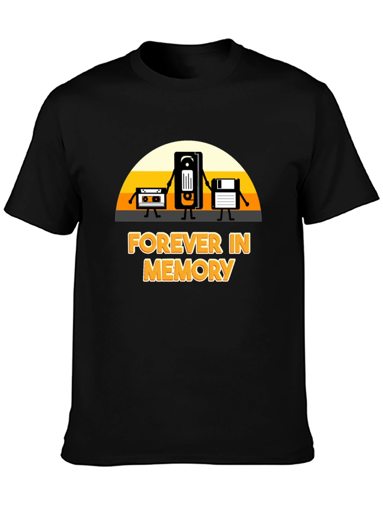 Forever in Memory T-Shirt: Retro Tech Design
