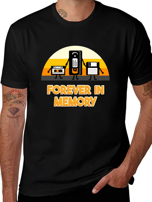 Forever in Memory T-Shirt: Retro Tech Design