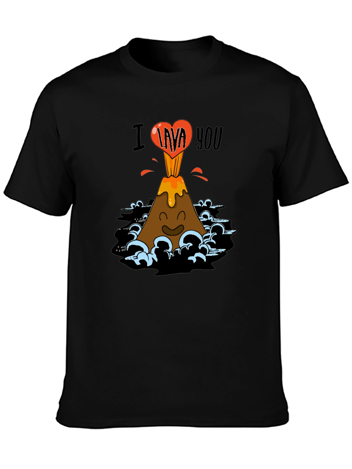 I Lava You Graphic Tee - Black T-Shirt