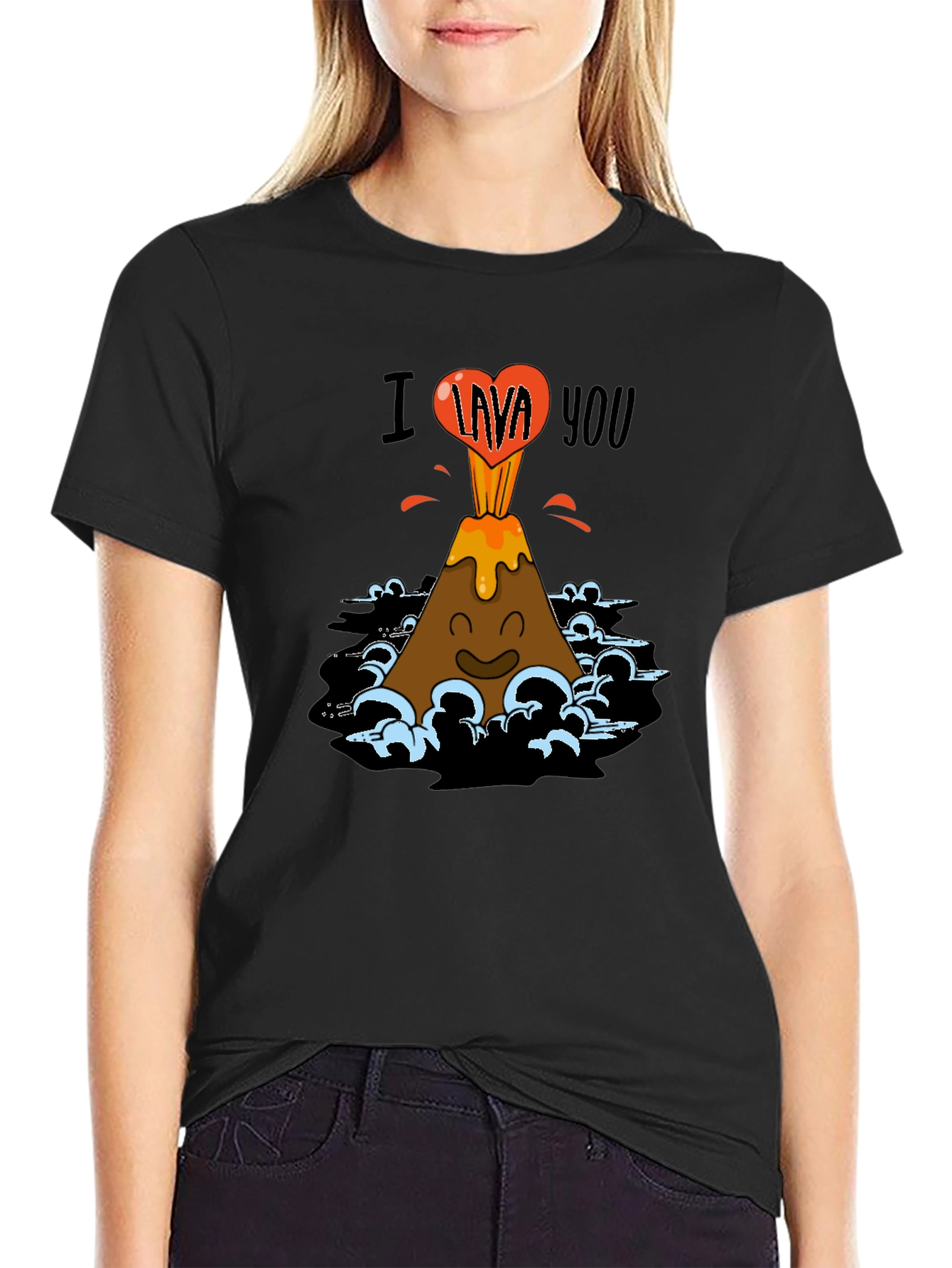 I Lava You Graphic Tee - Black T-Shirt