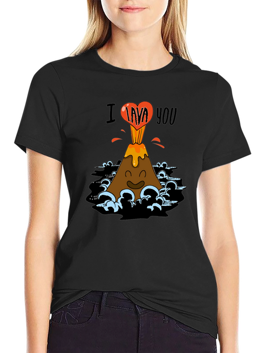 I Lava You Graphic Tee - Black T-Shirt