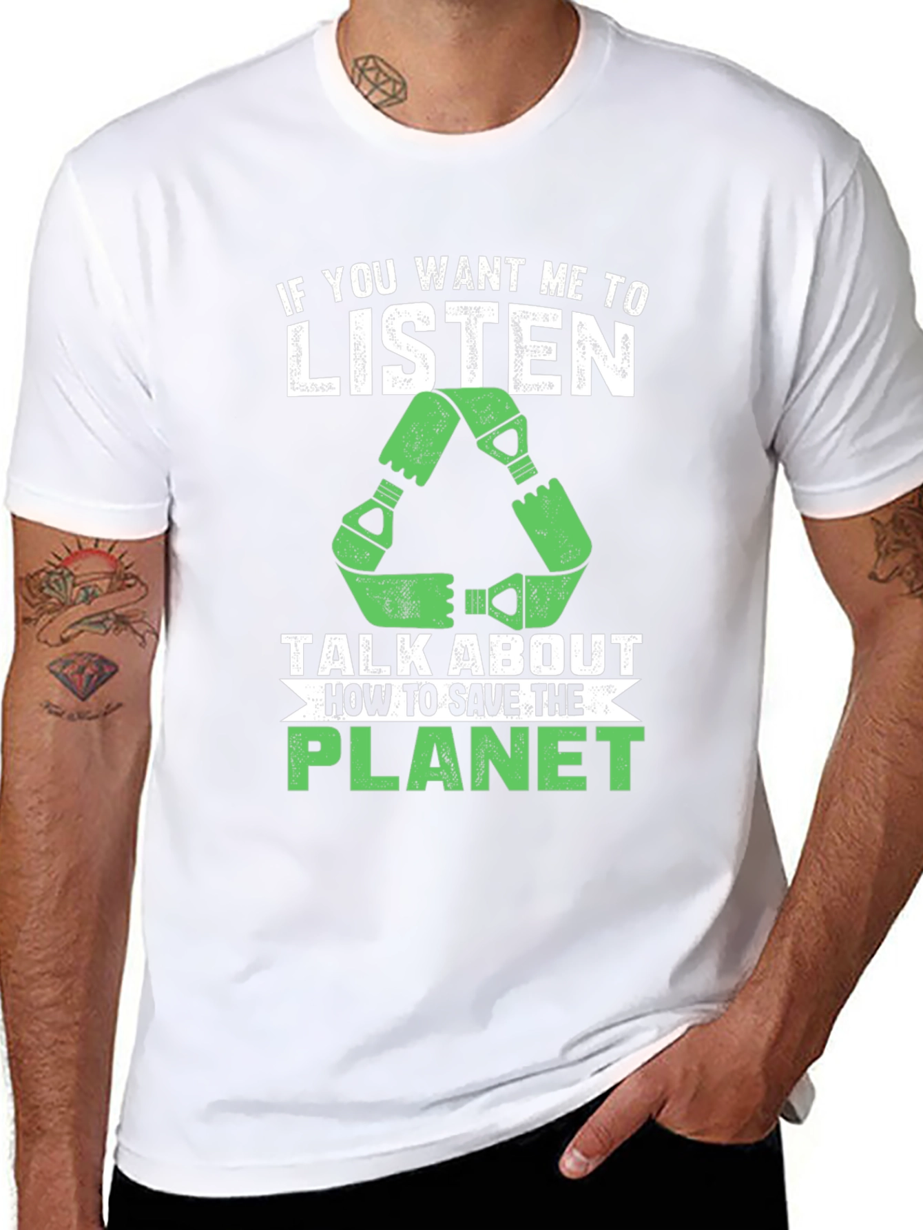Save the Planet Graphic T-Shirt - Eco Friendly Tee