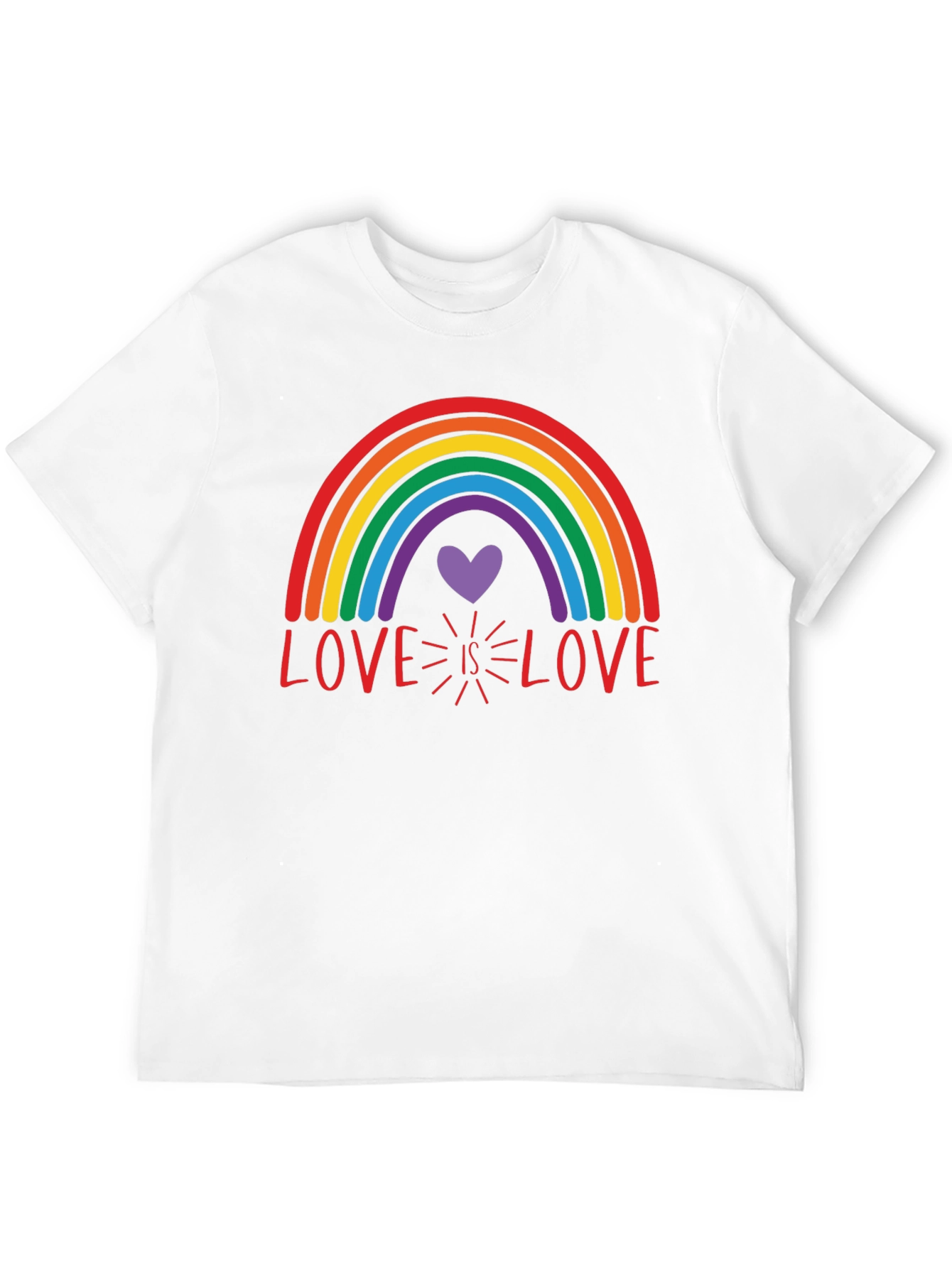 Love Is Love Rainbow Graphic Tee - Pride Shirt