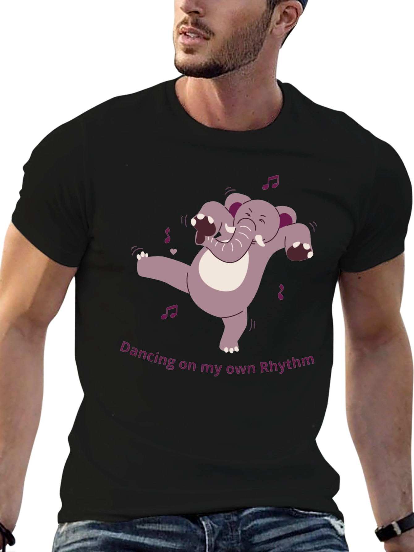 Dancing Elephant Graphic Tee - Own Rhythm