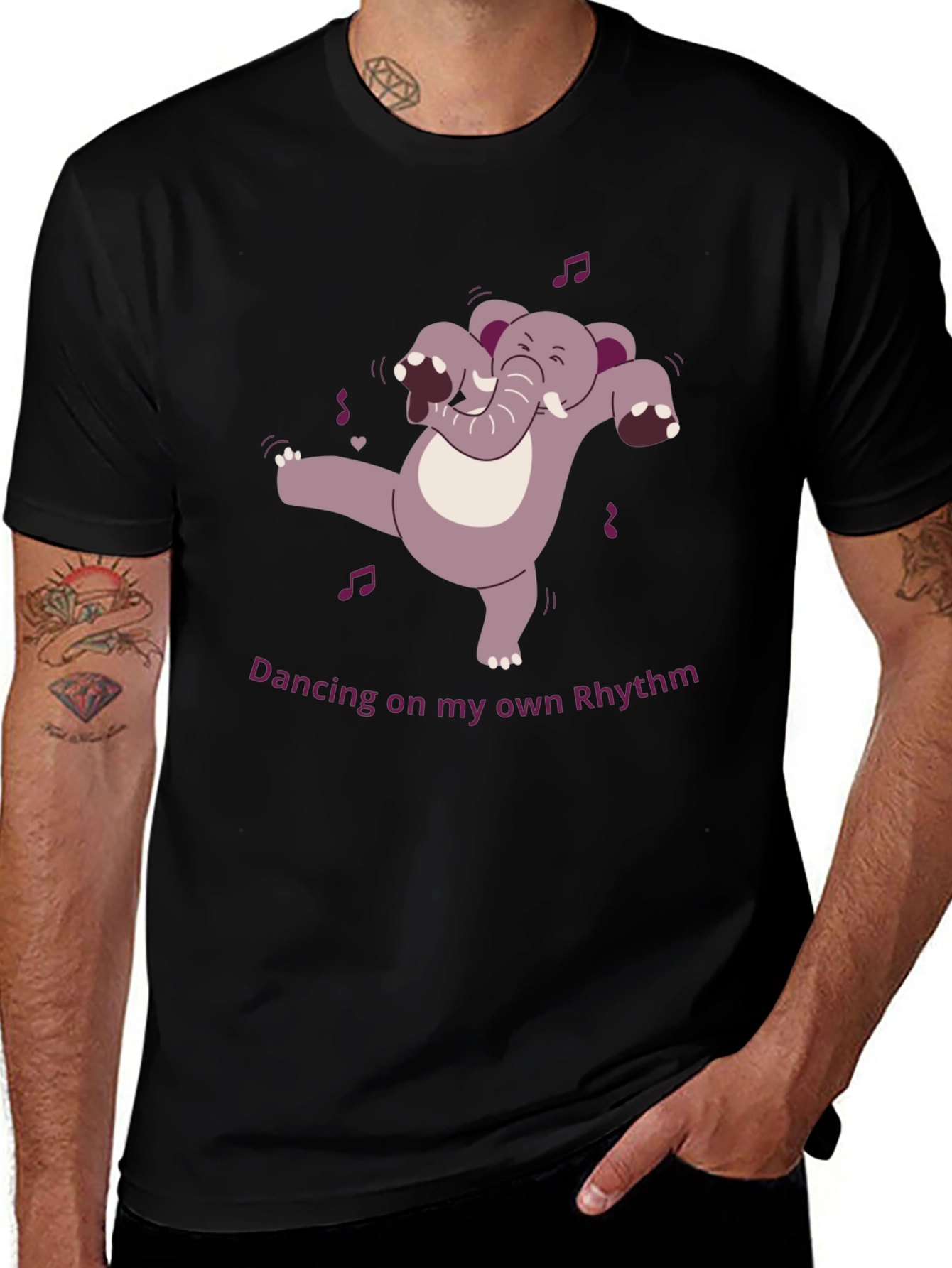 Dancing Elephant Graphic Tee - Own Rhythm