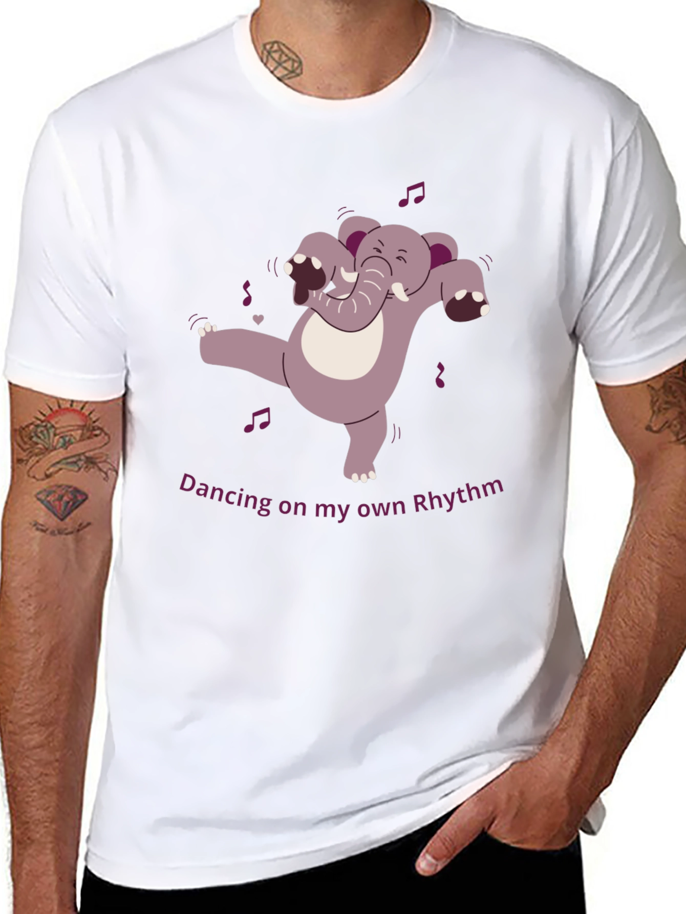 Dancing Elephant Graphic Tee - Own Rhythm