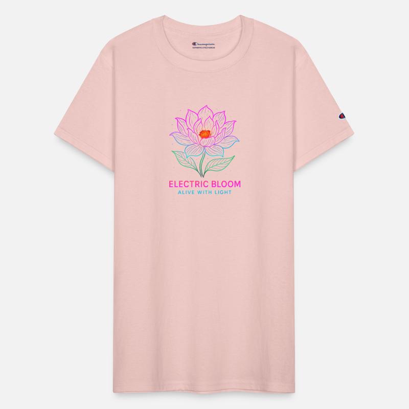 Electric Bloom Neon Flower