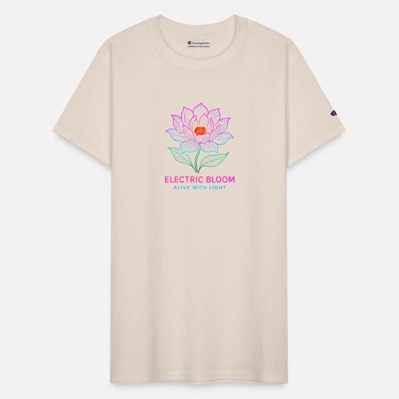 Electric Bloom Neon Flower