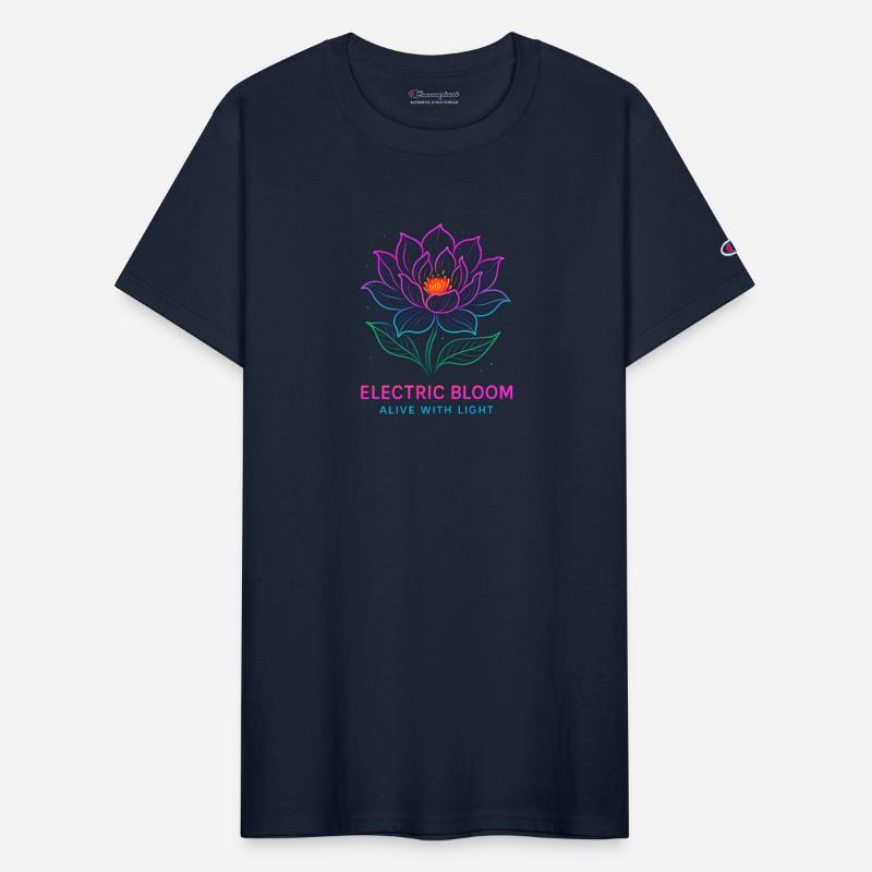 Electric Bloom Neon Flower
