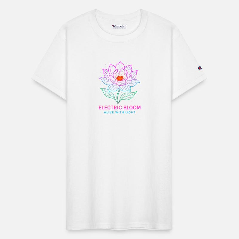 Electric Bloom Neon Flower