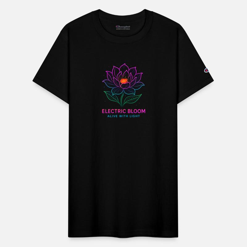 Electric Bloom Neon Flower