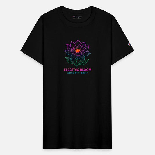 Electric Bloom Neon Flower