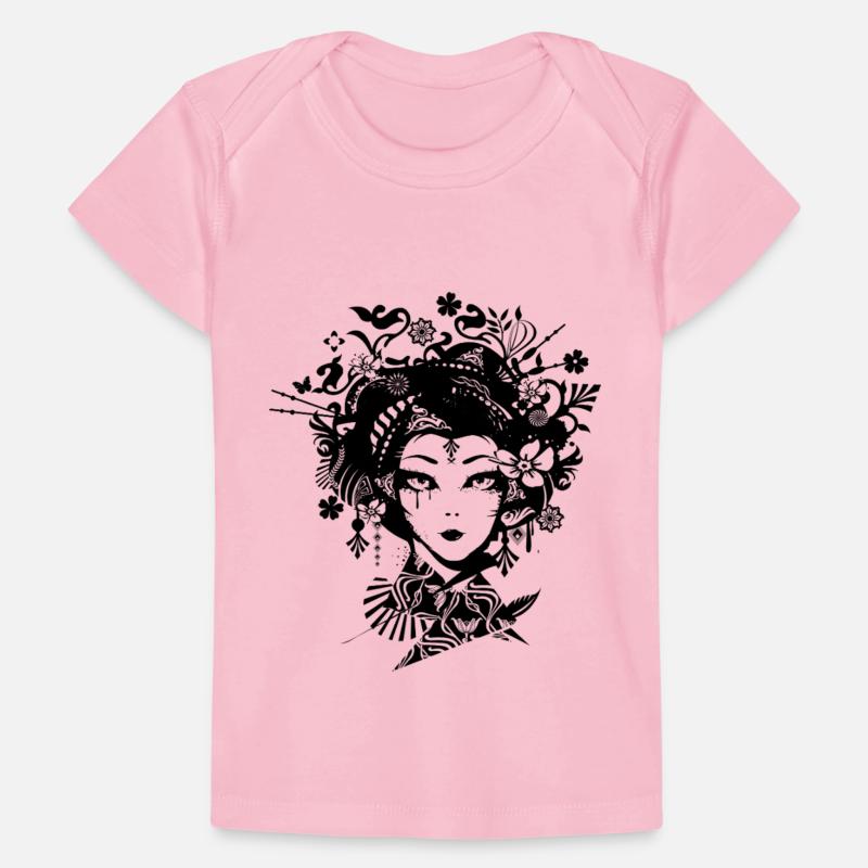 Elegant geisha with ornate ornaments