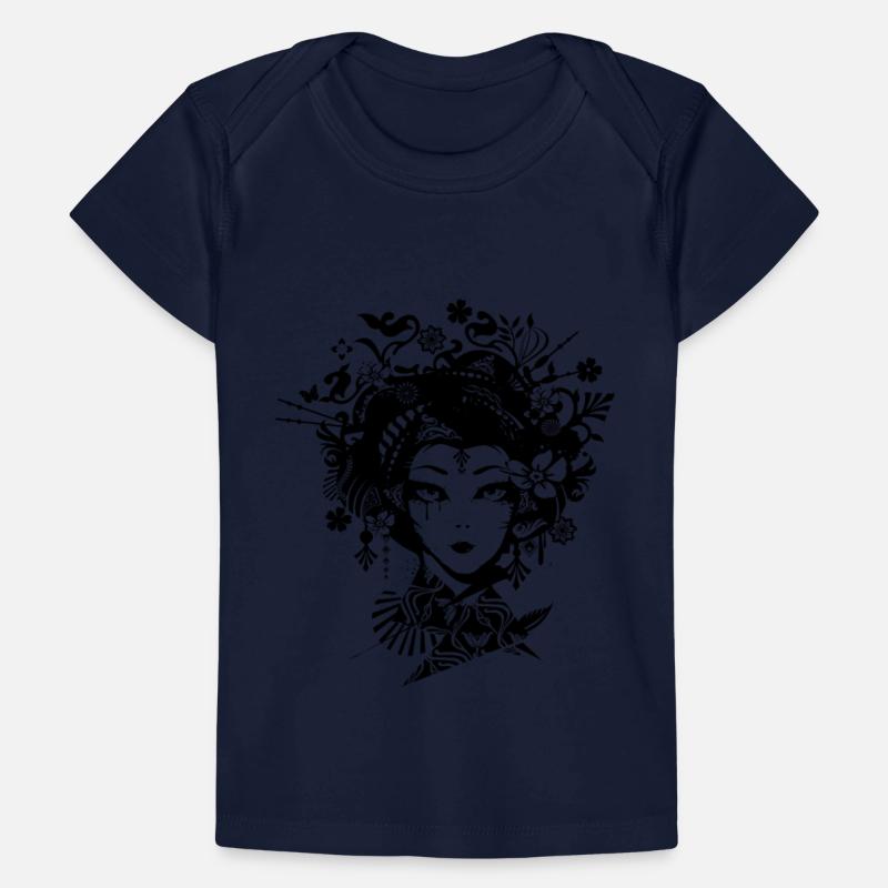 Elegant geisha with ornate ornaments