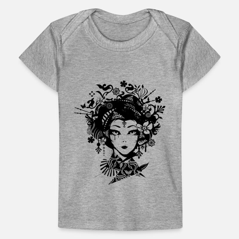 Elegant geisha with ornate ornaments