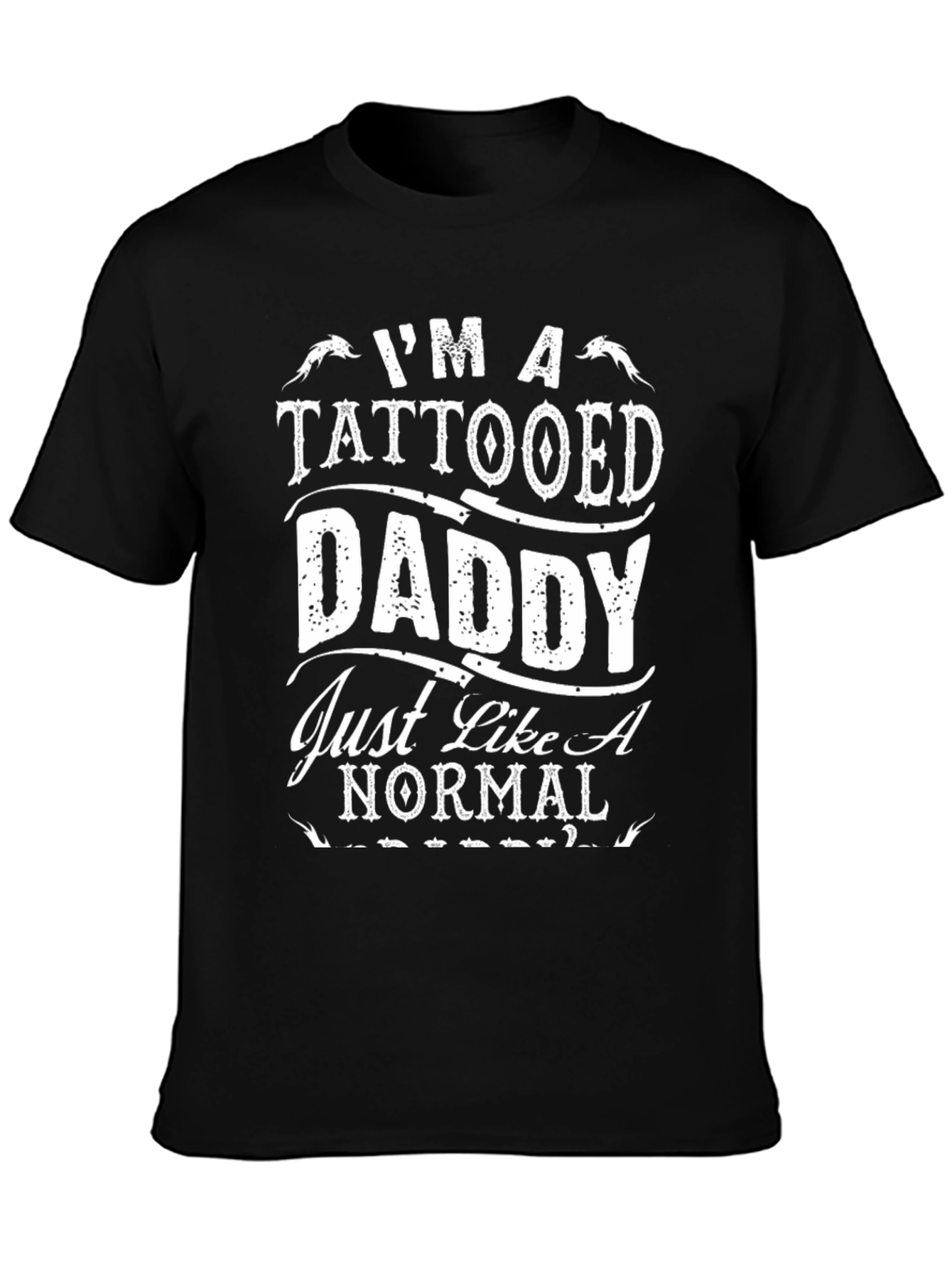 Tattooed Daddy Graphic Tee - Cool Dad Shirt