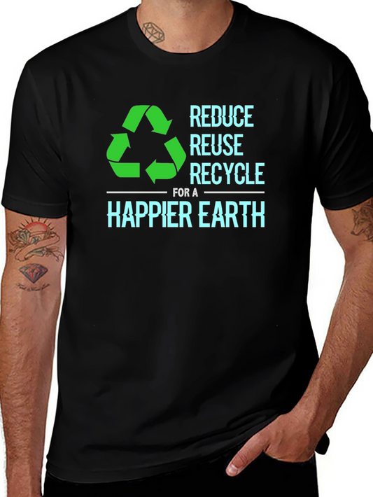 Reduce Reuse Recycle T-Shirt - Happier Earth