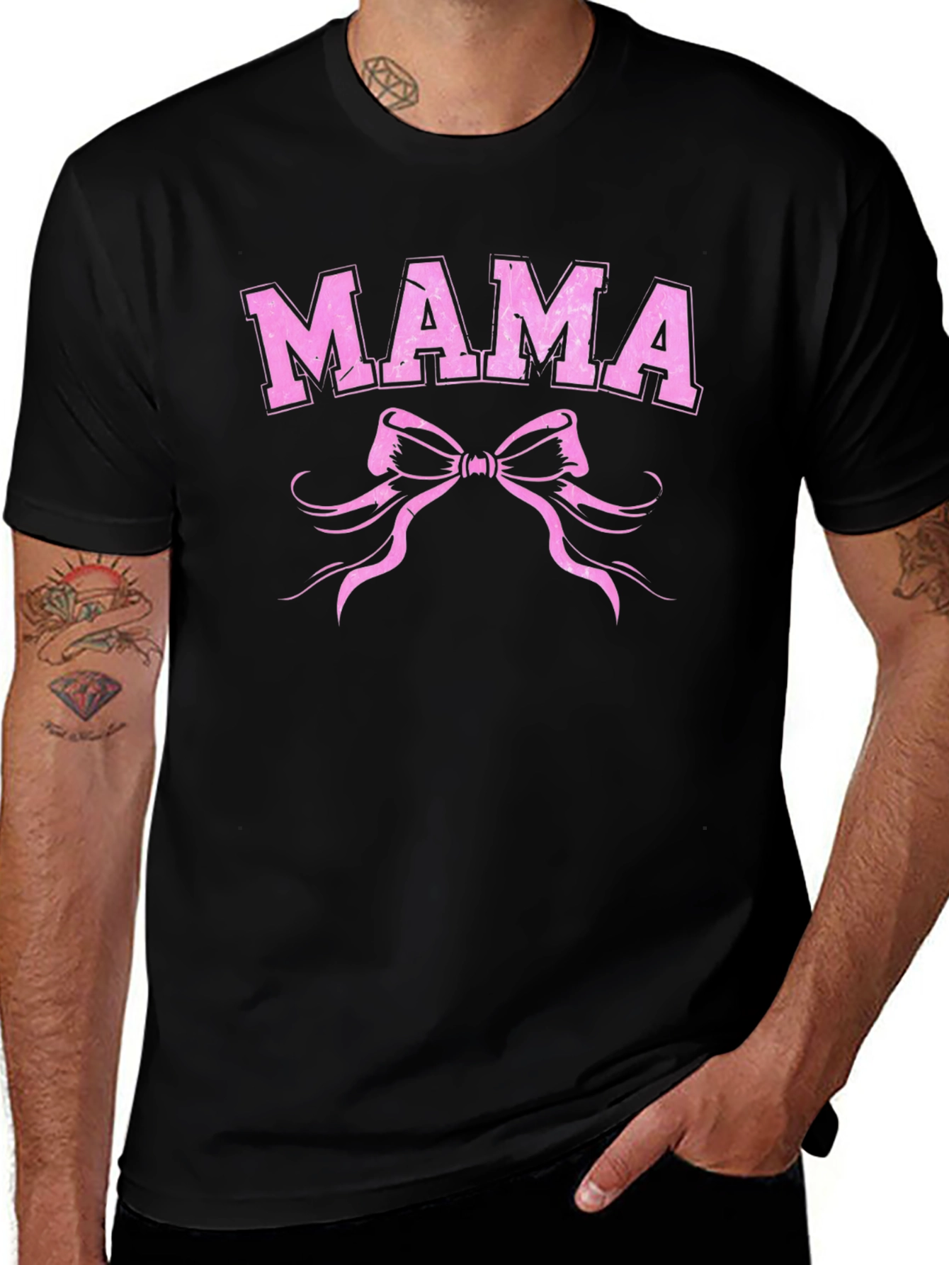 Mama Bow Graphic Tee - Cute and Comfy
